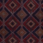 Kelim Rug - Oriental square  - 177 x 157 cm - dark red