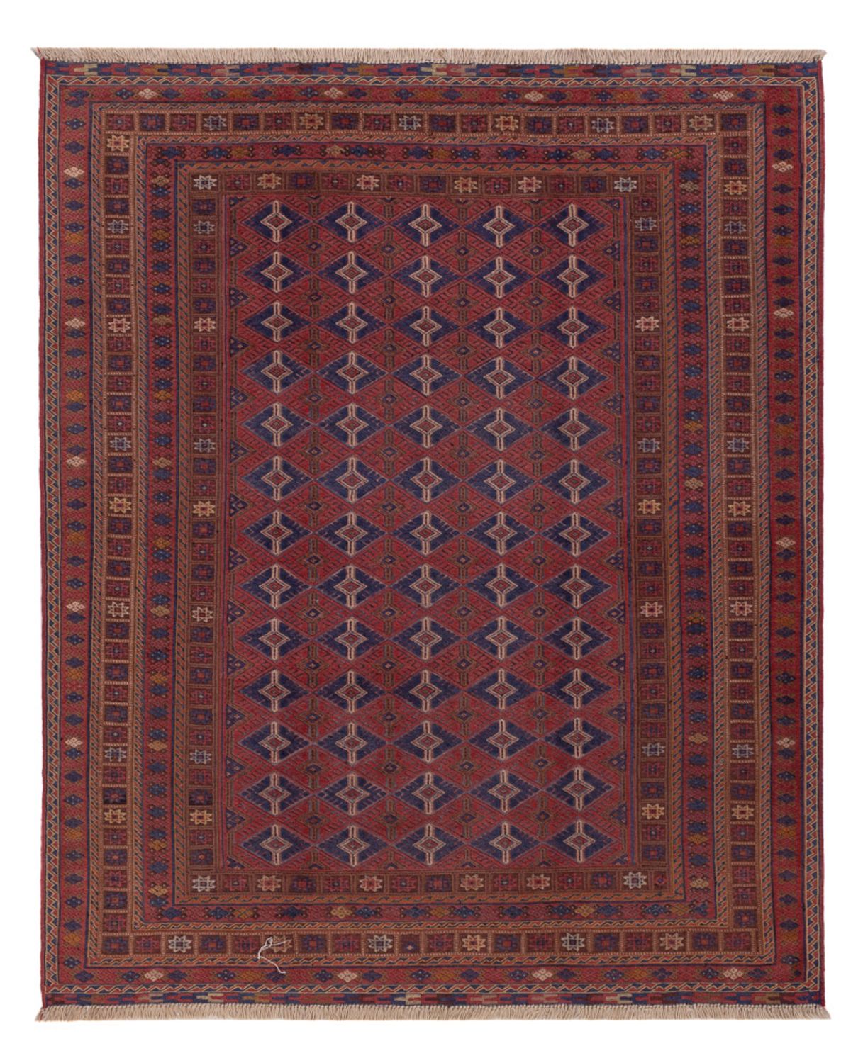 Kelim Rug - Oriental - 194 x 156 cm - dark red