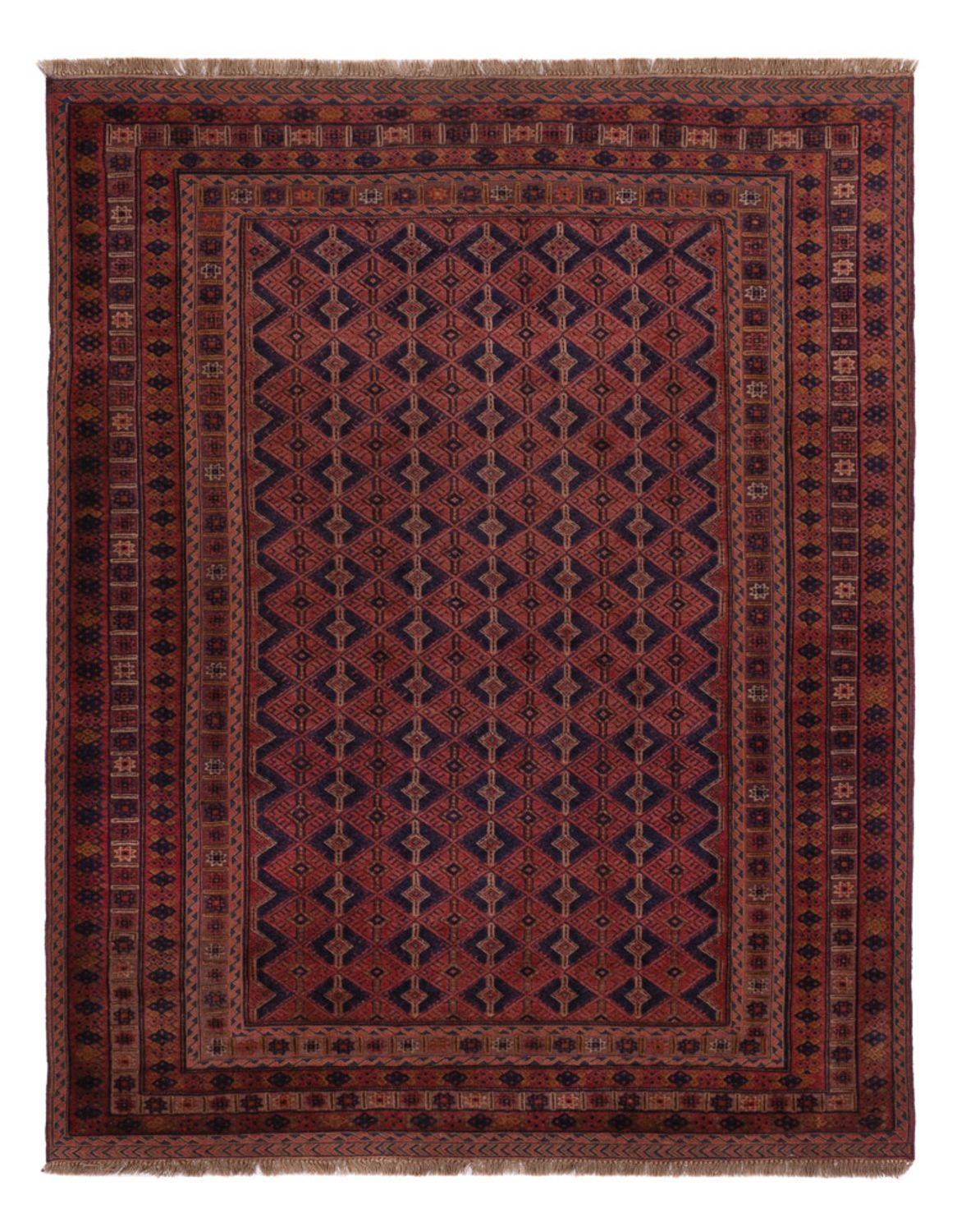 Kelim Rug - Oriental - 193 x 152 cm - dark red