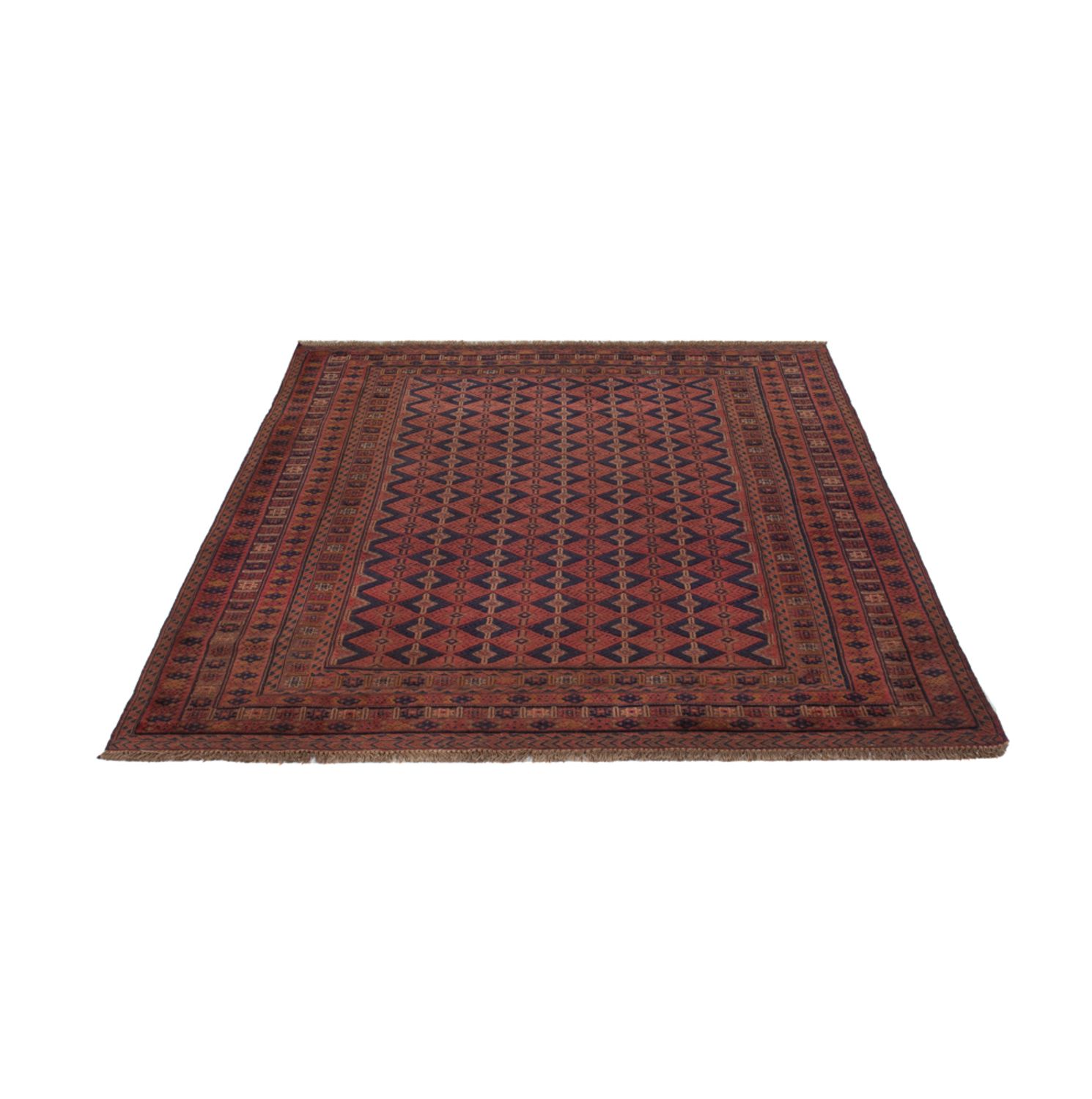 Kelim Rug - Oriental - 193 x 152 cm - dark red