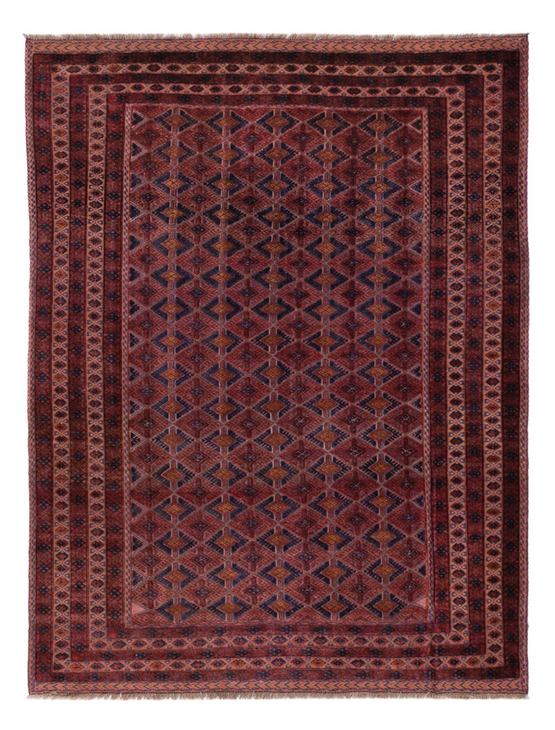 Kelim Rug - Oriental - 194 x 148 cm - dark red