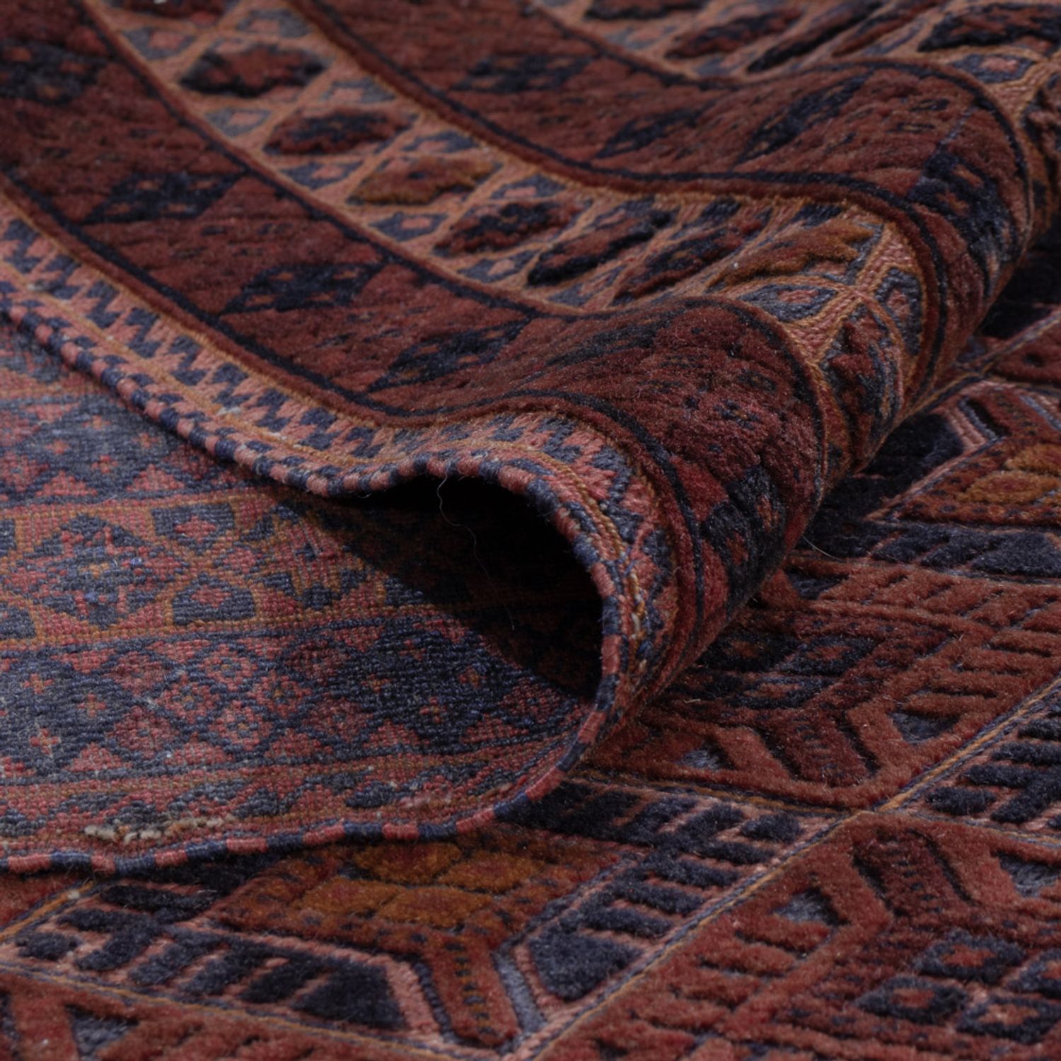 Kelim Rug - Oriental - 194 x 148 cm - dark red