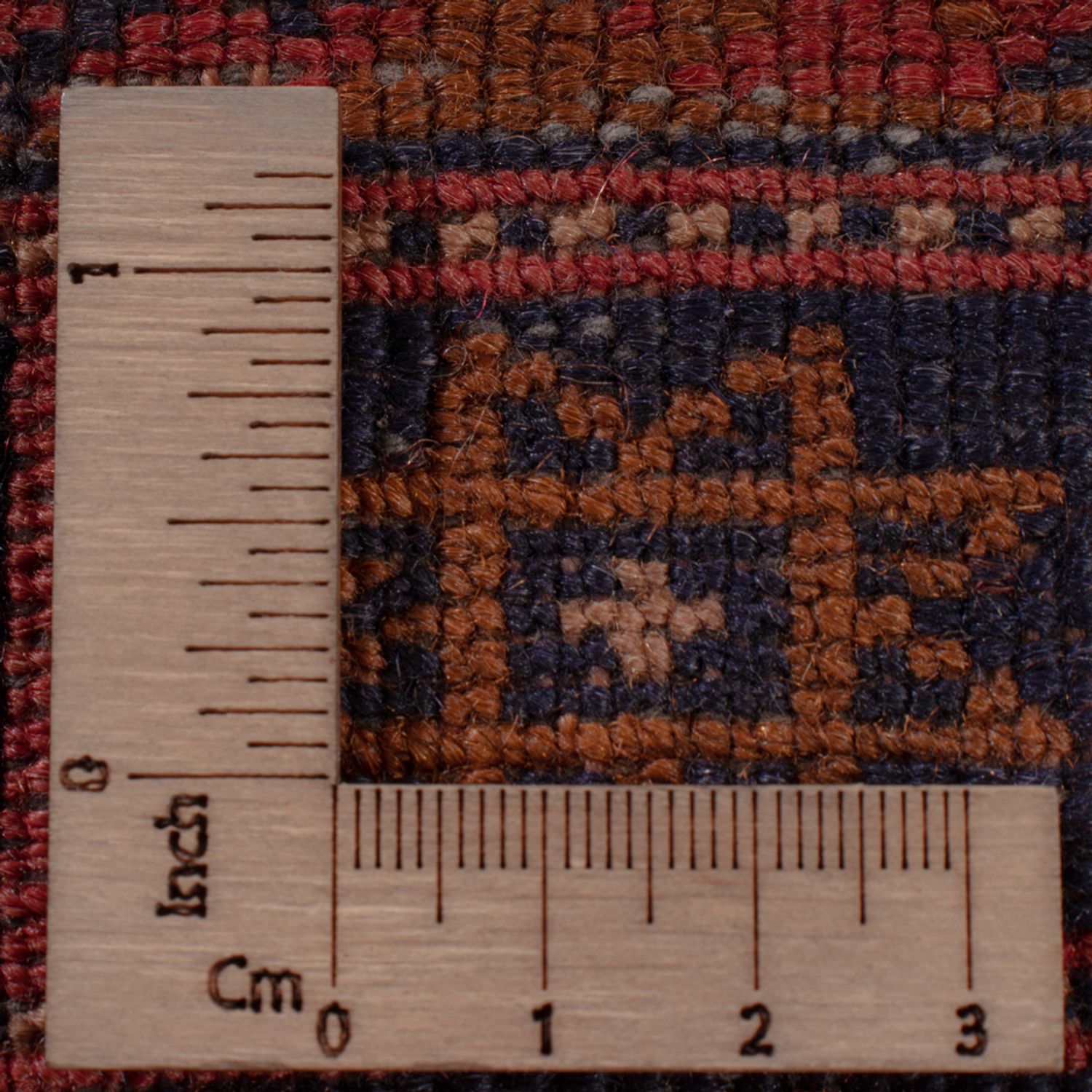 Kelimteppe - Orientalsk - 195 x 145 cm - mørk rød