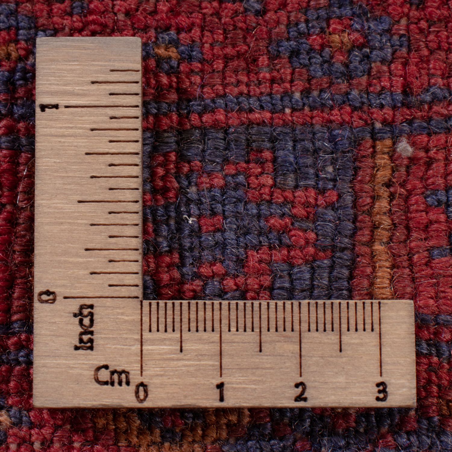 Kelimteppe - Orientalsk - 194 x 160 cm - mørk rød