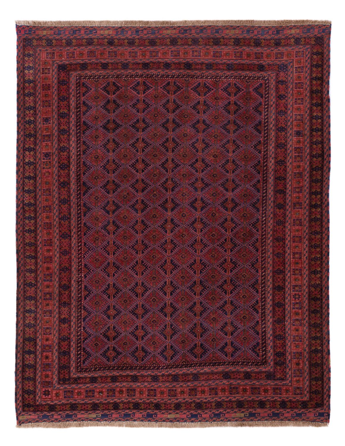 Kelim Rug - Oriental - 194 x 152 cm - dark red