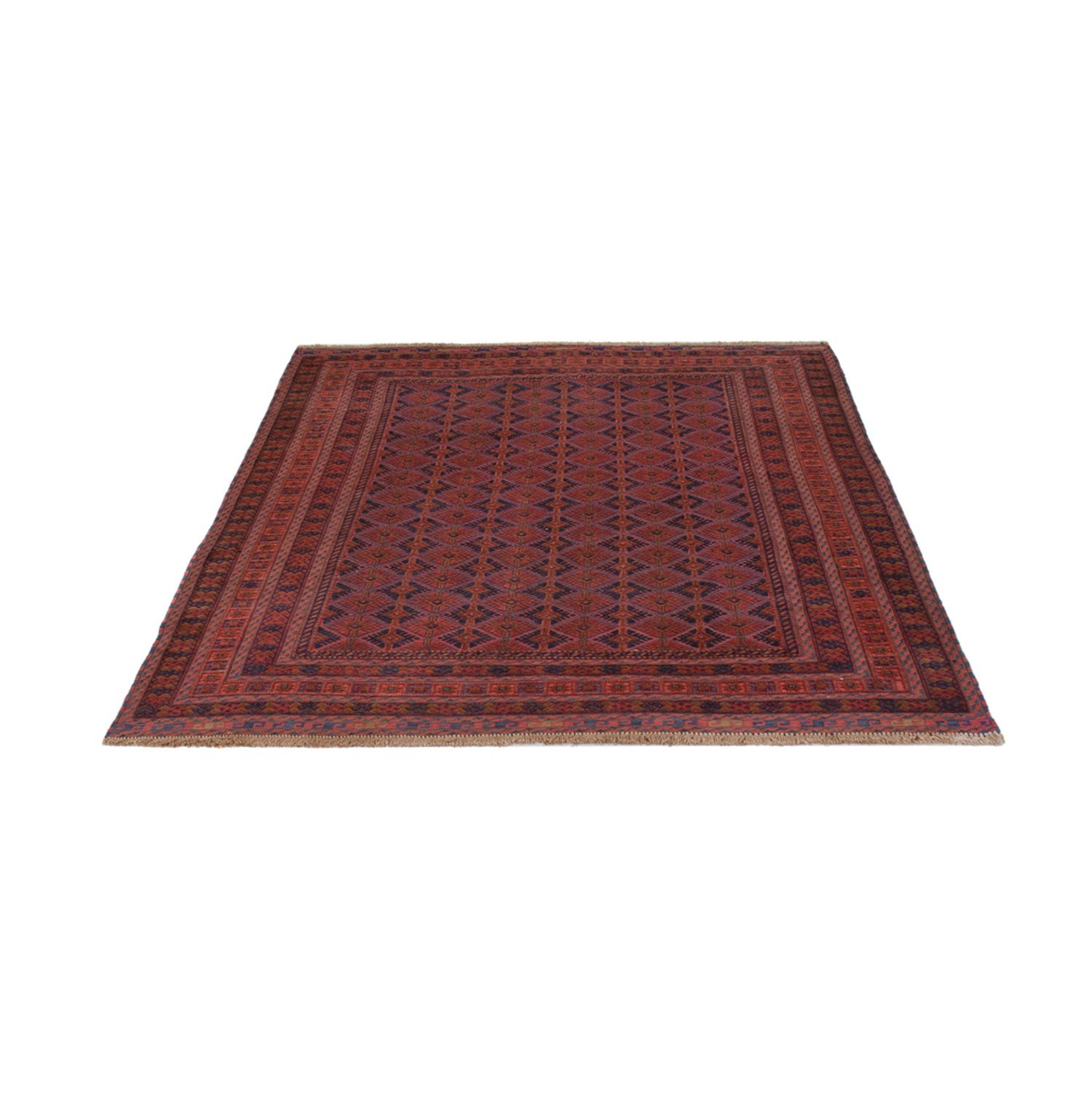 Kelim Rug - Oriental - 194 x 152 cm - dark red