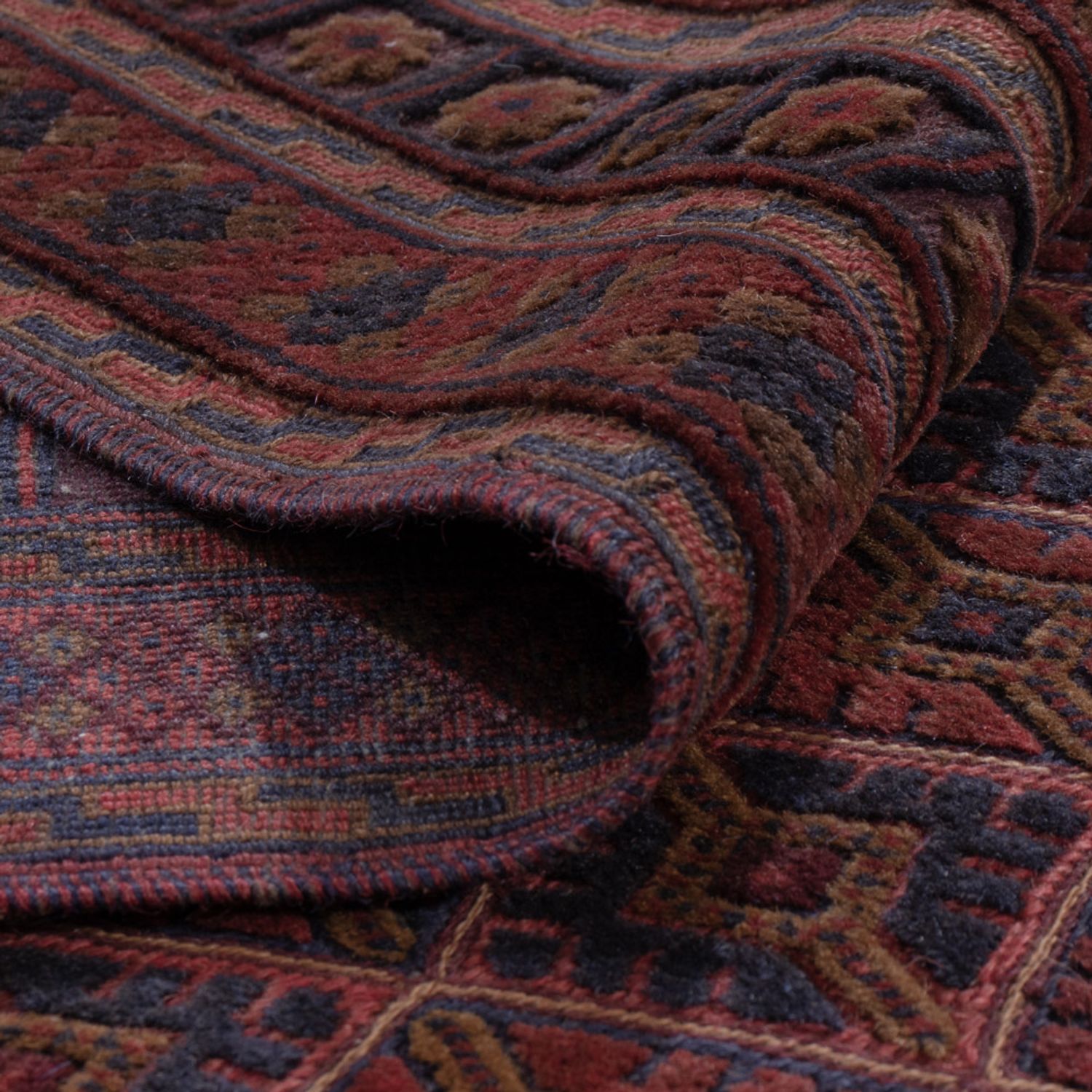 Kelimteppe - Orientalsk - 205 x 155 cm - mørk rød