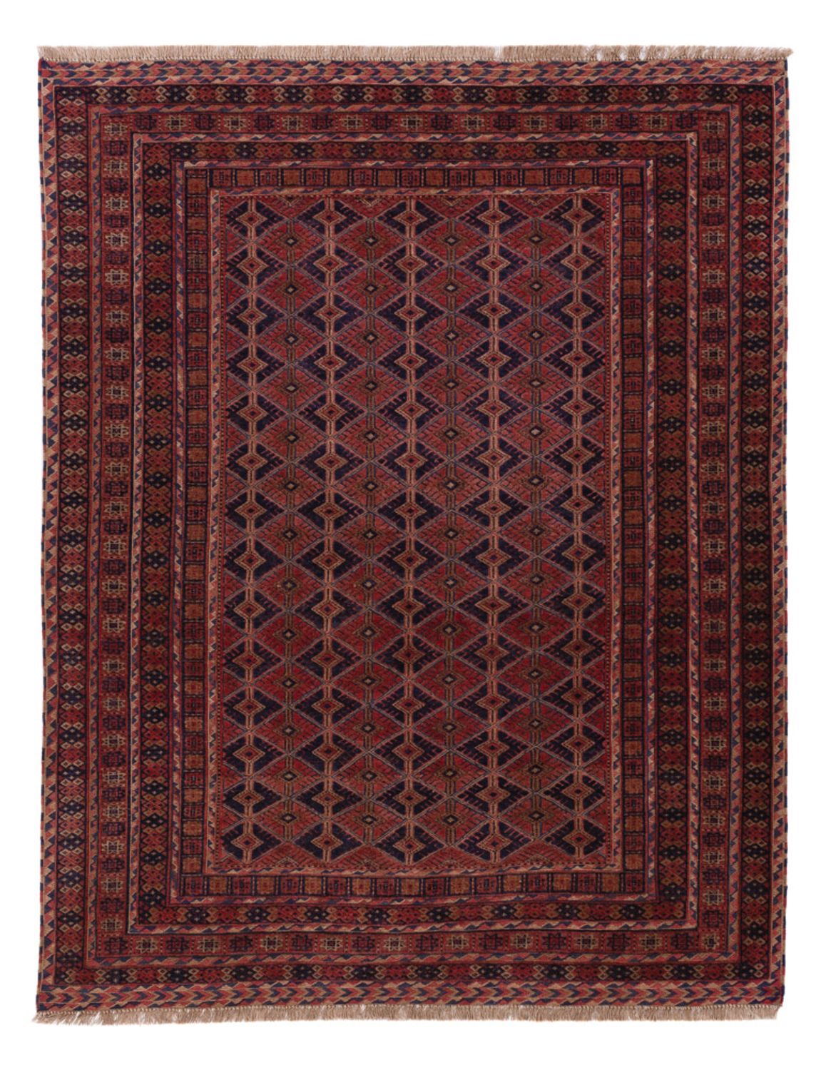 Kelim Rug - Oriental - 190 x 152 cm - dark red