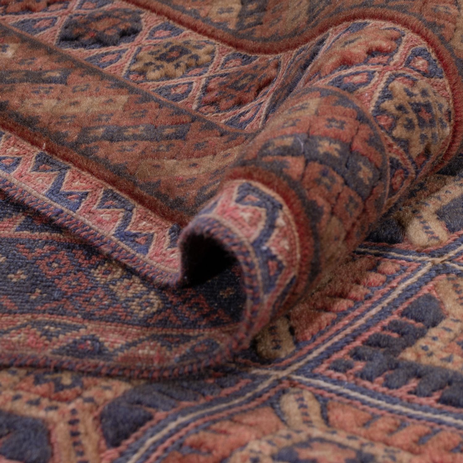 Kelimteppe - Orientalsk - 207 x 156 cm - mørk rød