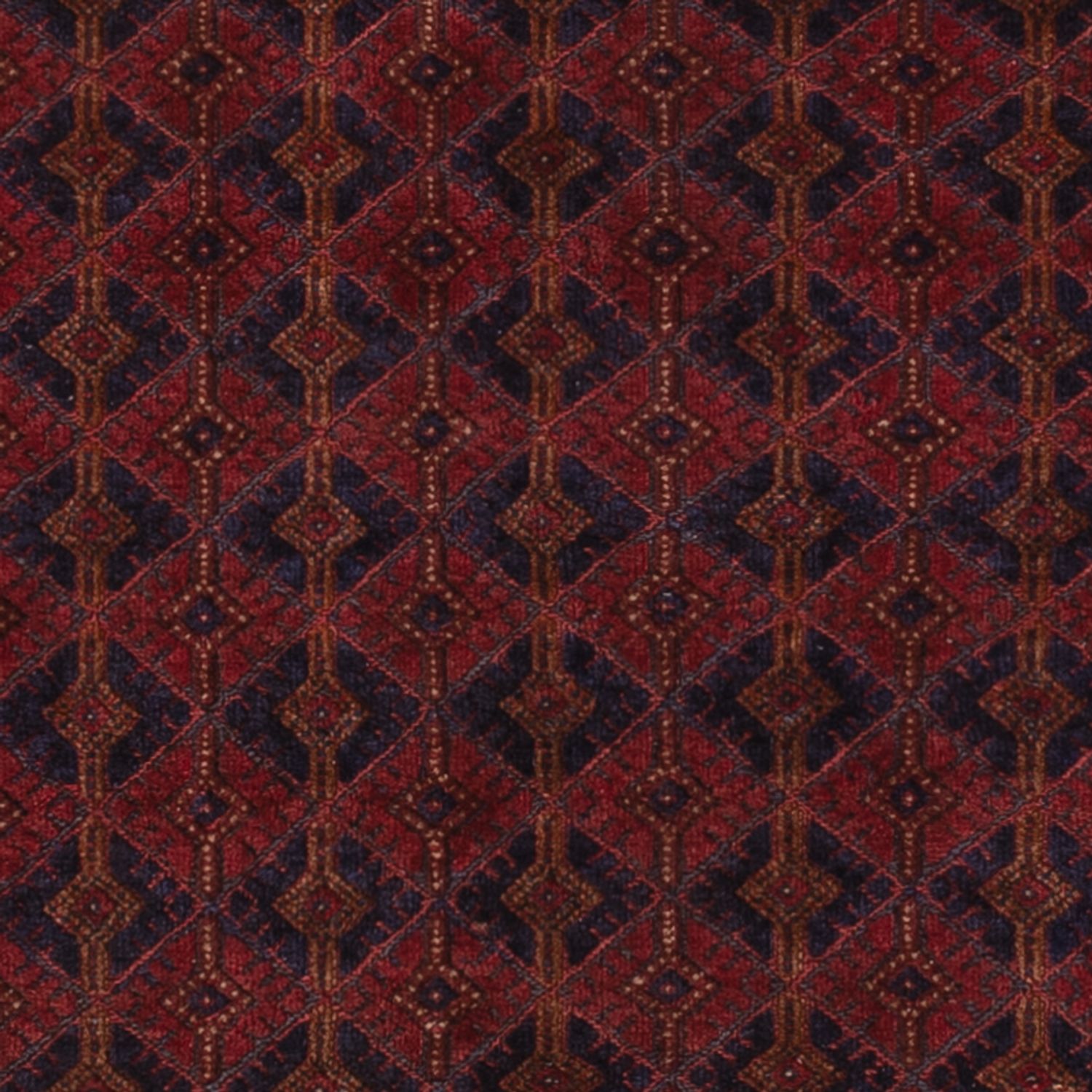 Kelimteppe - Orientalsk - 190 x 155 cm - mørk rød