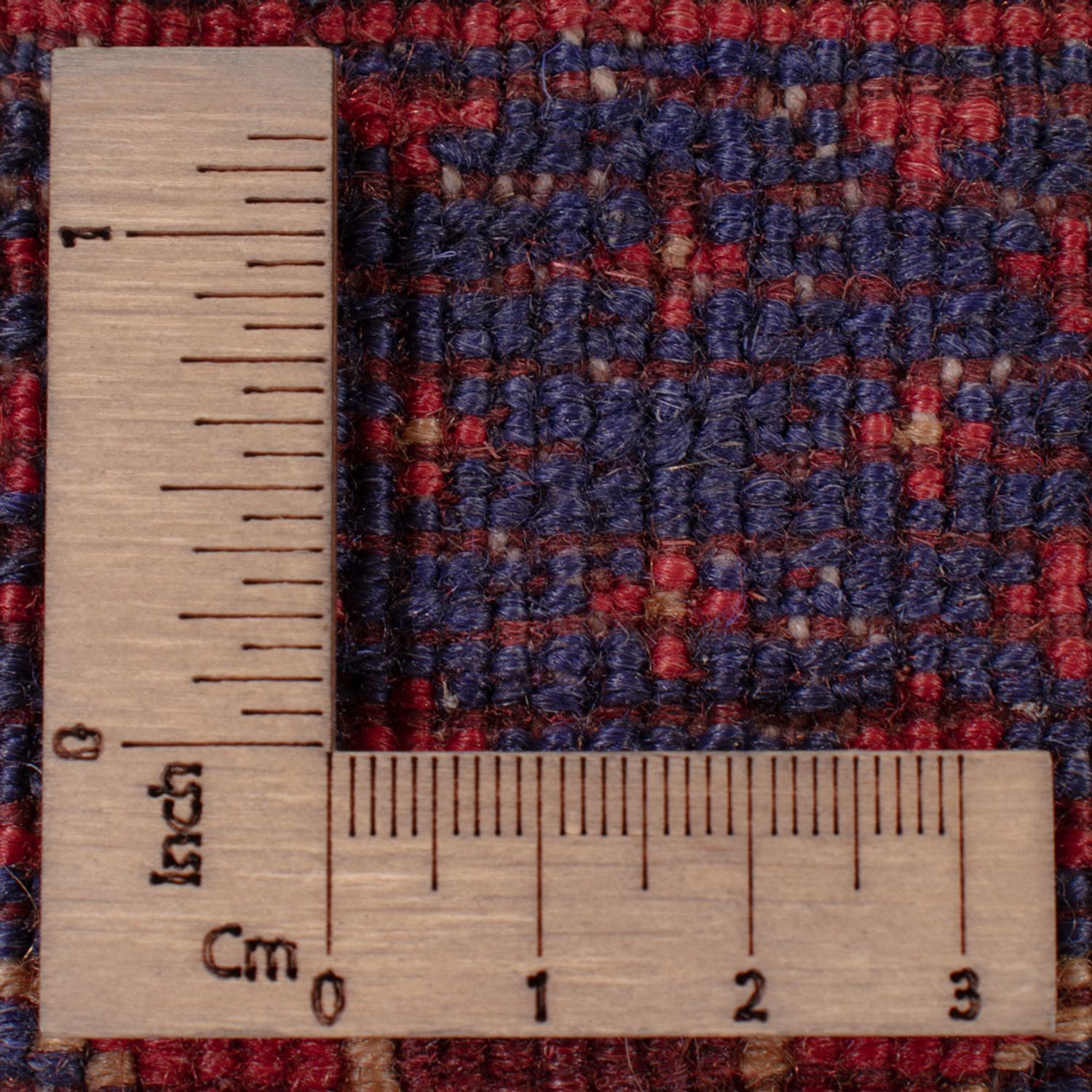 Kelimteppe - Orientalsk - 190 x 155 cm - mørk rød