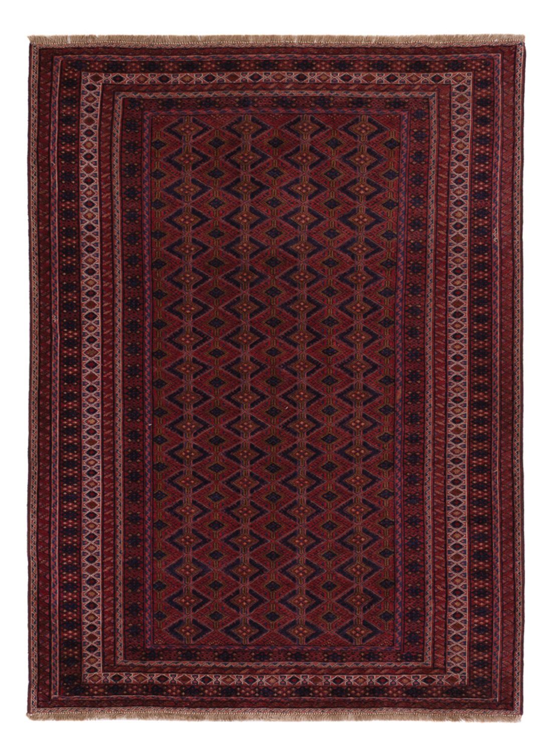Kelim Rug - Oriental - 204 x 150 cm - dark red