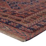 Kelim Rug - Oriental square  - 183 x 157 cm - dark red