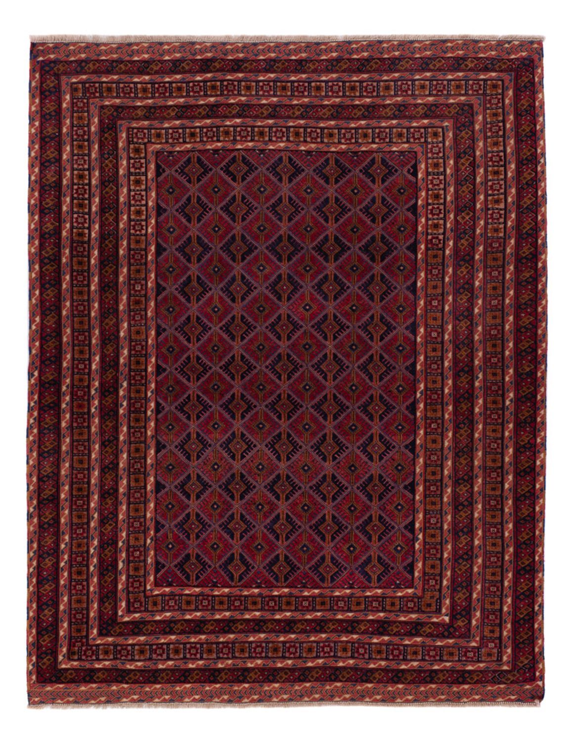 Kelim Rug - Oriental - 197 x 158 cm - dark red