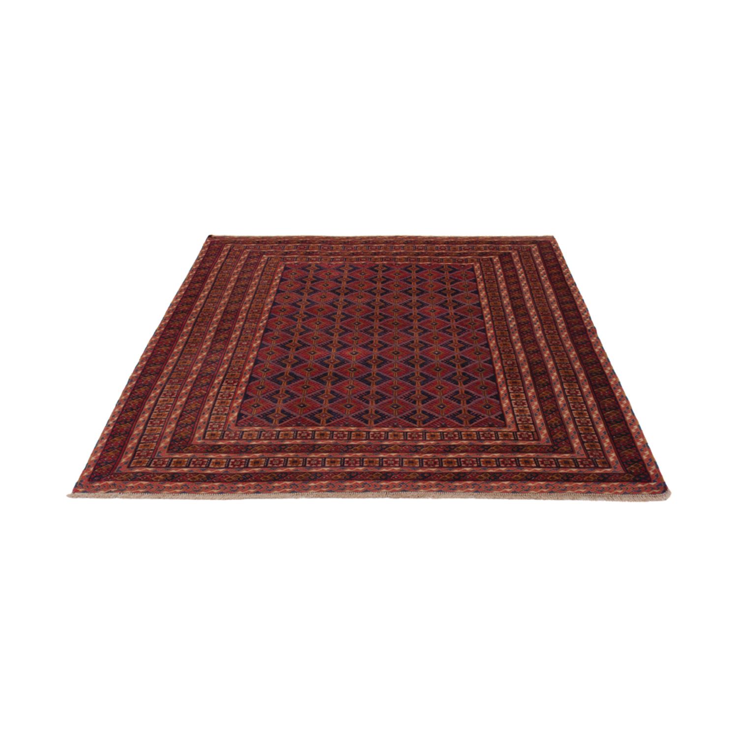 Kelim Rug - Oriental - 197 x 158 cm - dark red