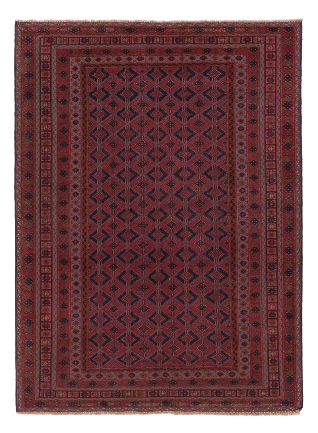 Kelimteppe - Orientalsk - 200 x 146 cm - mørk rød