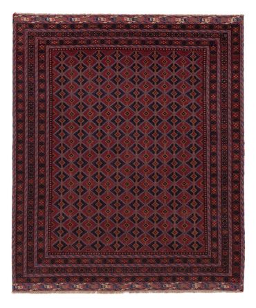 Kelim Rug - Oriental - 193 x 158 cm - dark red