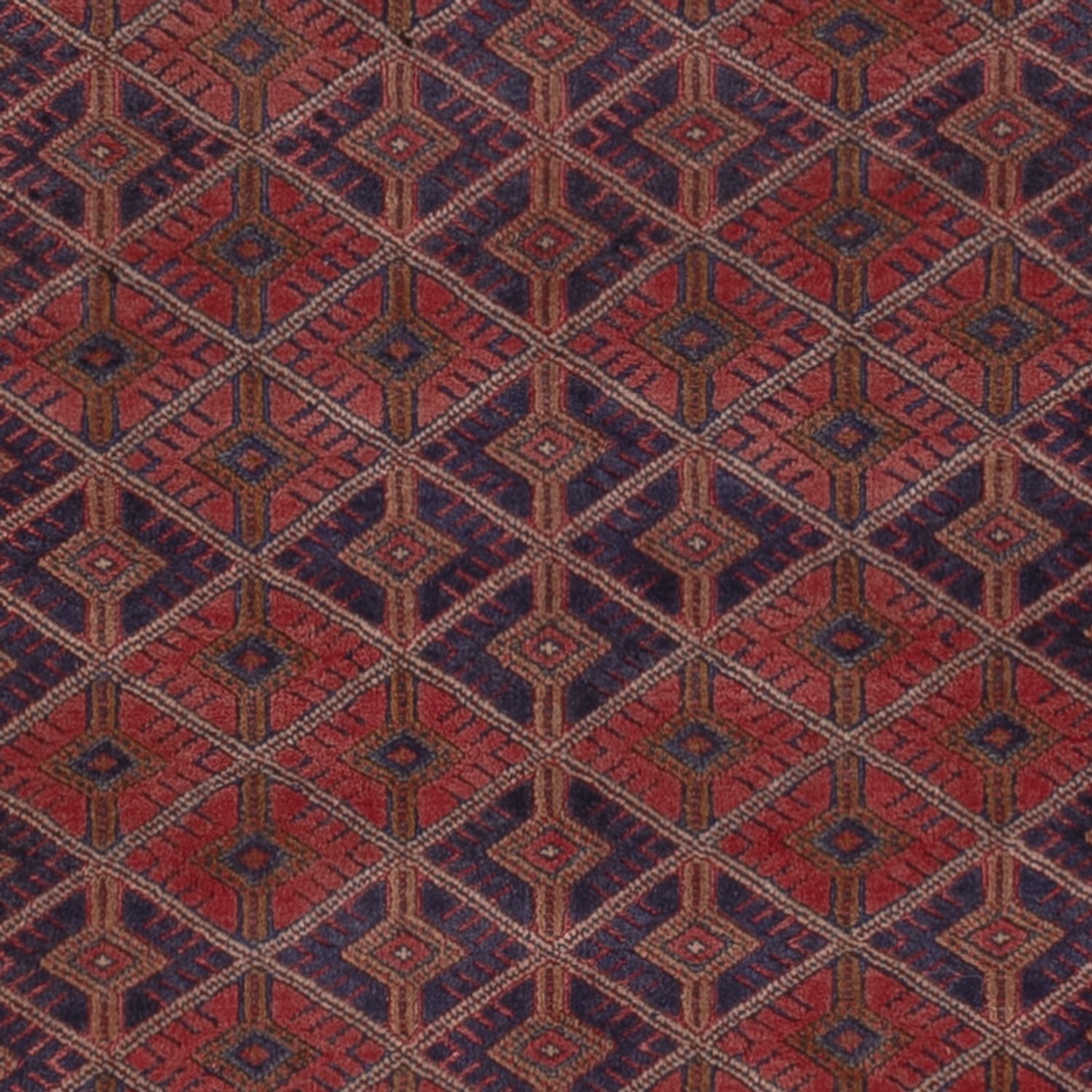 Kelimteppe - Orientalsk - 193 x 154 cm - mørk rød