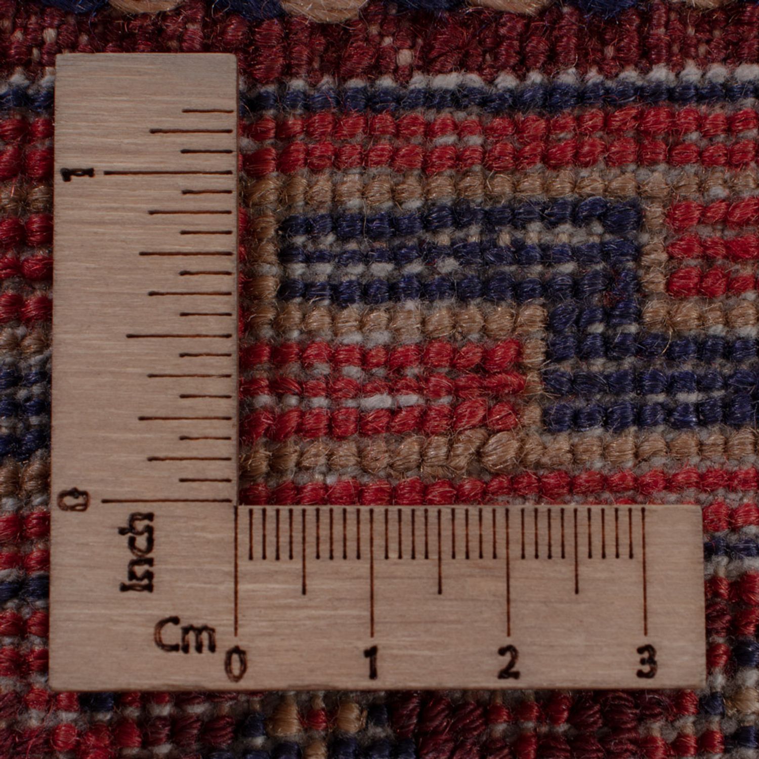 Kelimteppe - Orientalsk - 186 x 143 cm - mørk rød