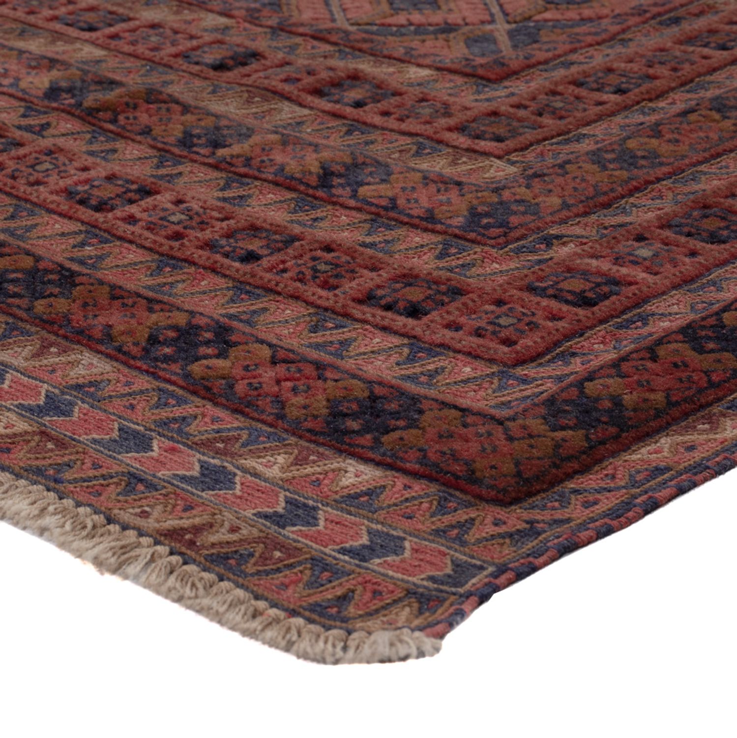 Kelimteppe - Orientalsk - 193 x 159 cm - mørk rød