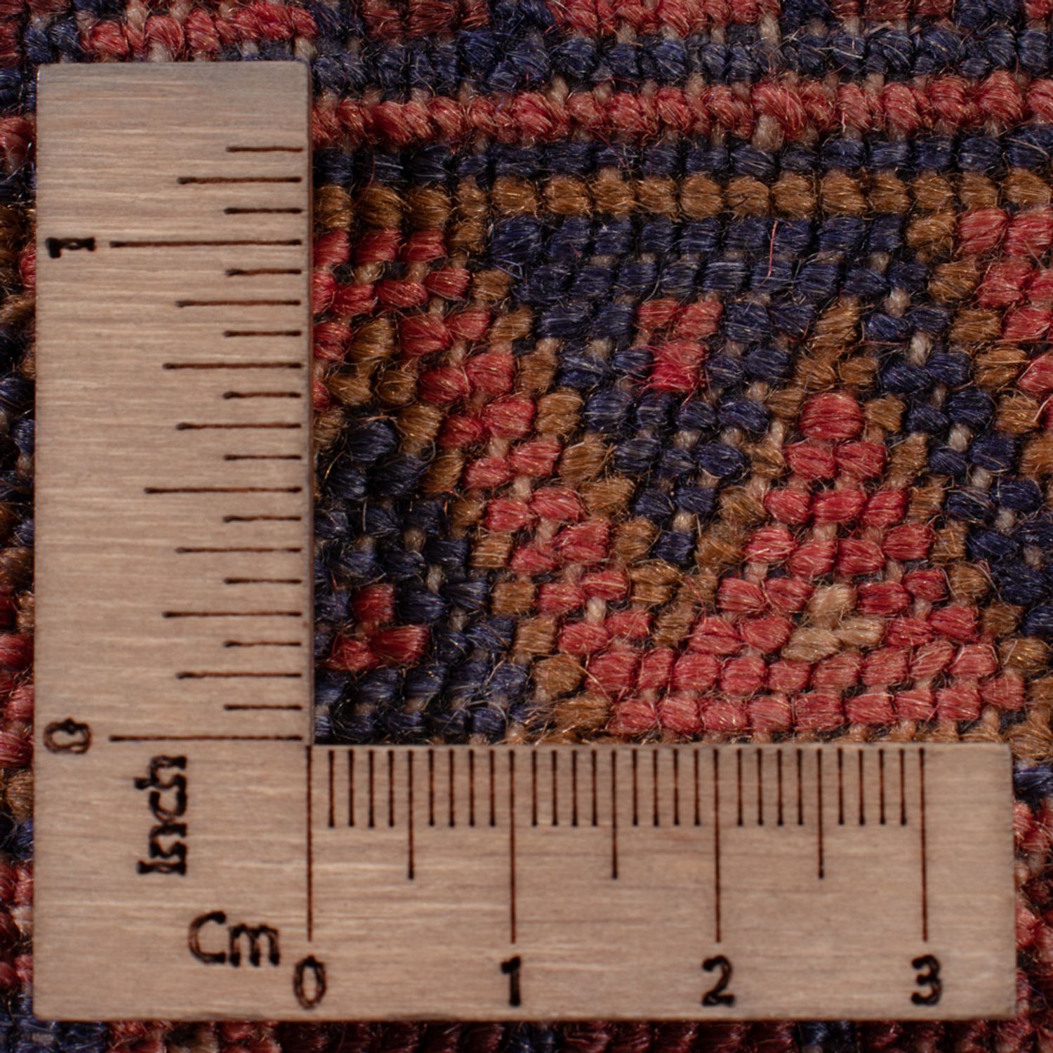 Kelimteppe - Orientalsk - 193 x 159 cm - mørk rød