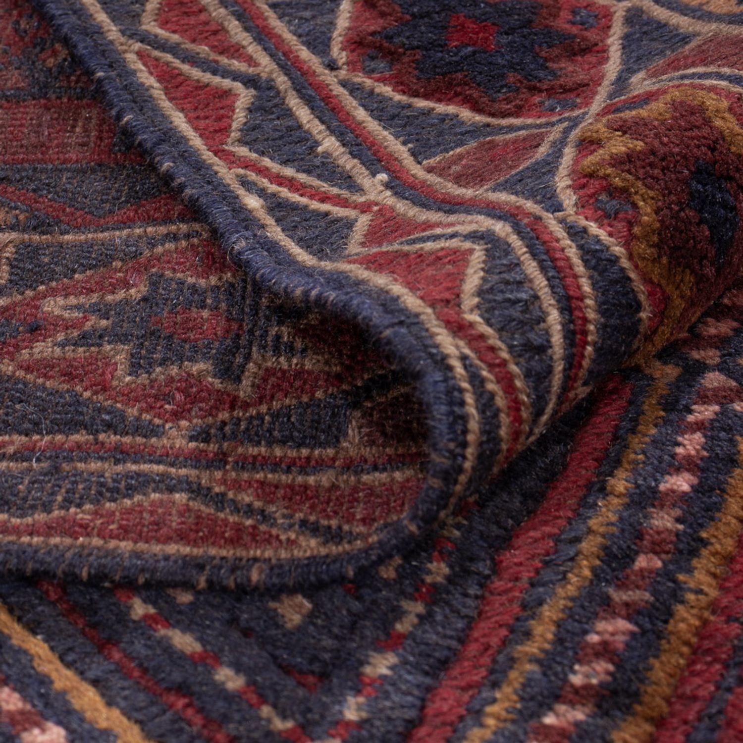 Kelim Teppich - Oriental - 187 x 145 cm - dunkelrot