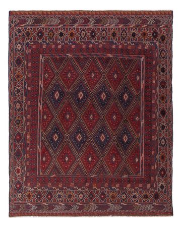 Kelimský koberec - Orientální - 187 x 145 cm - tmavě červená