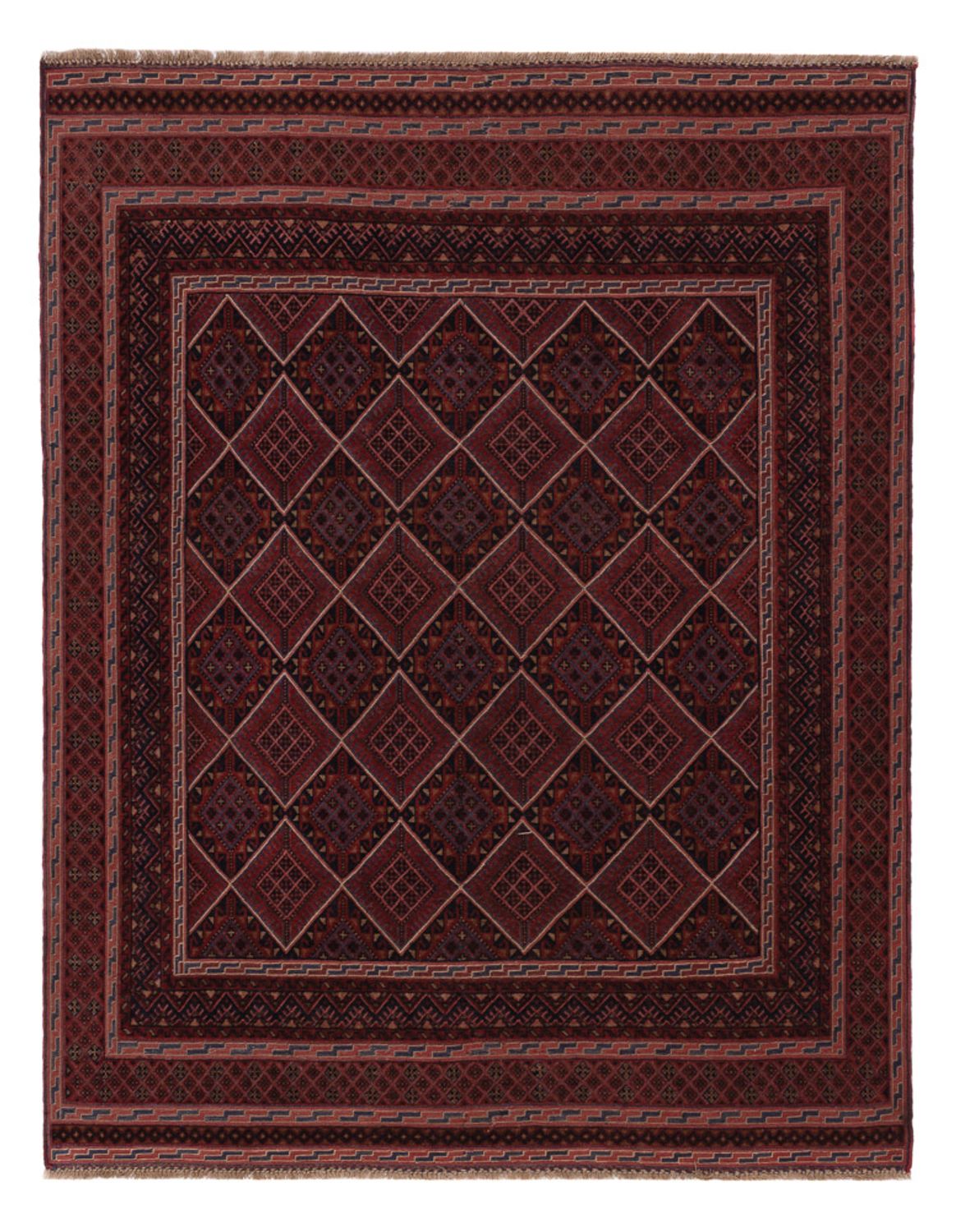 Kelim Rug - Oriental - 183 x 141 cm - dark red