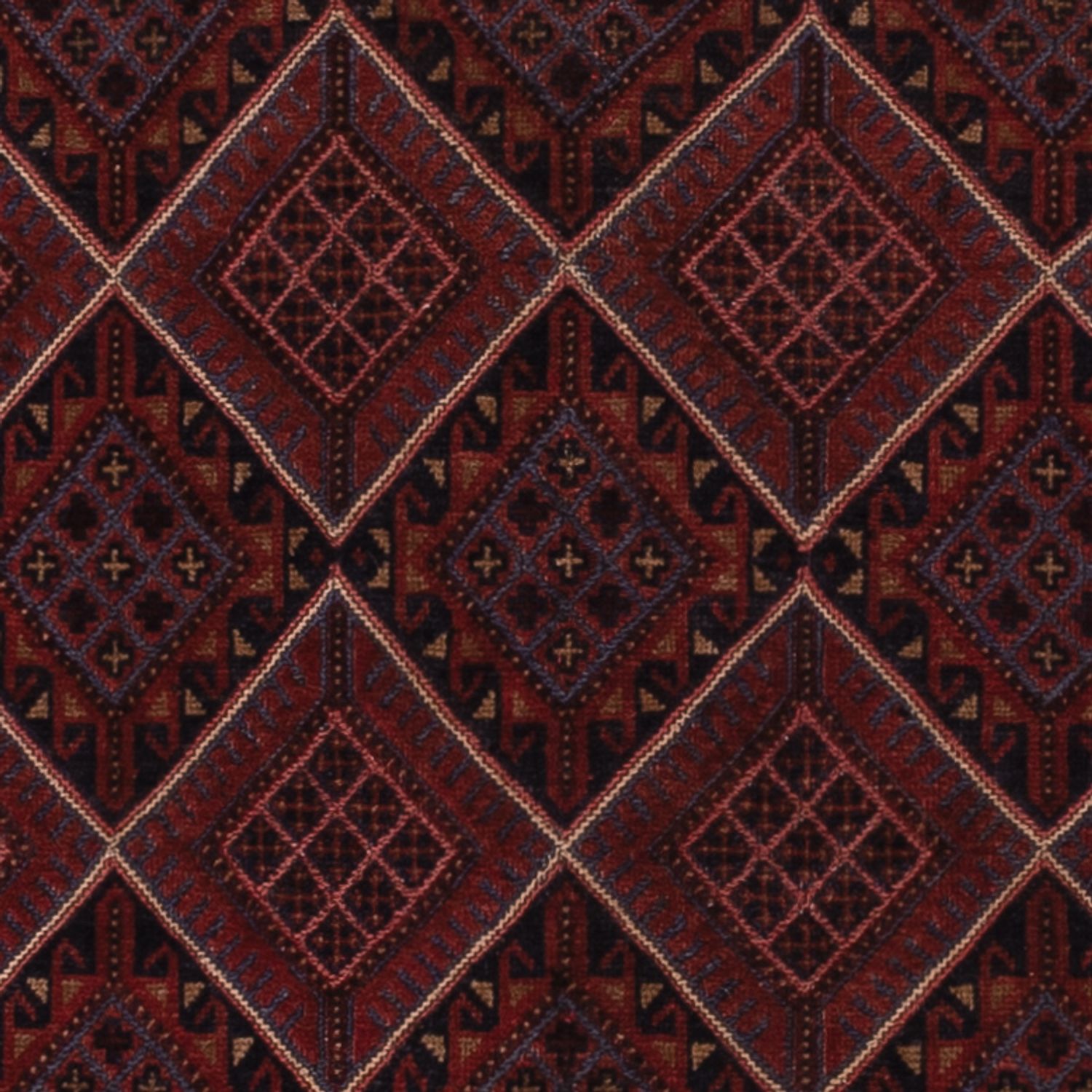 Kelim Rug - Oriental - 183 x 141 cm - dark red