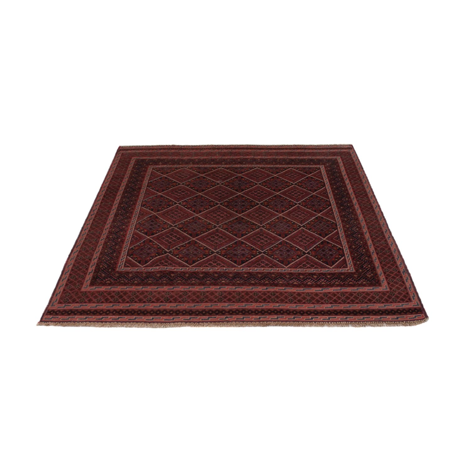 Kelim Rug - Oriental - 183 x 141 cm - dark red