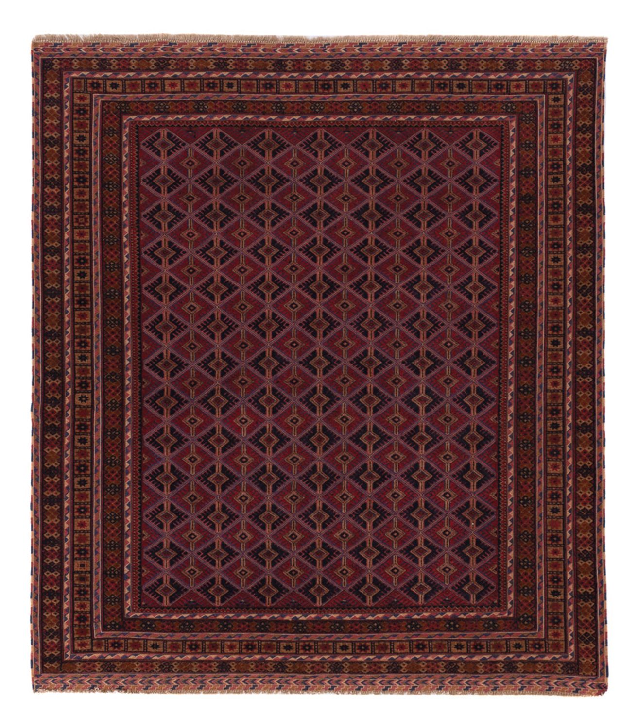 Kelim Rug - Oriental - 177 x 154 cm - dark red