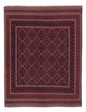 Kelim Rug - Oriental - 188 x 143 cm - dark red