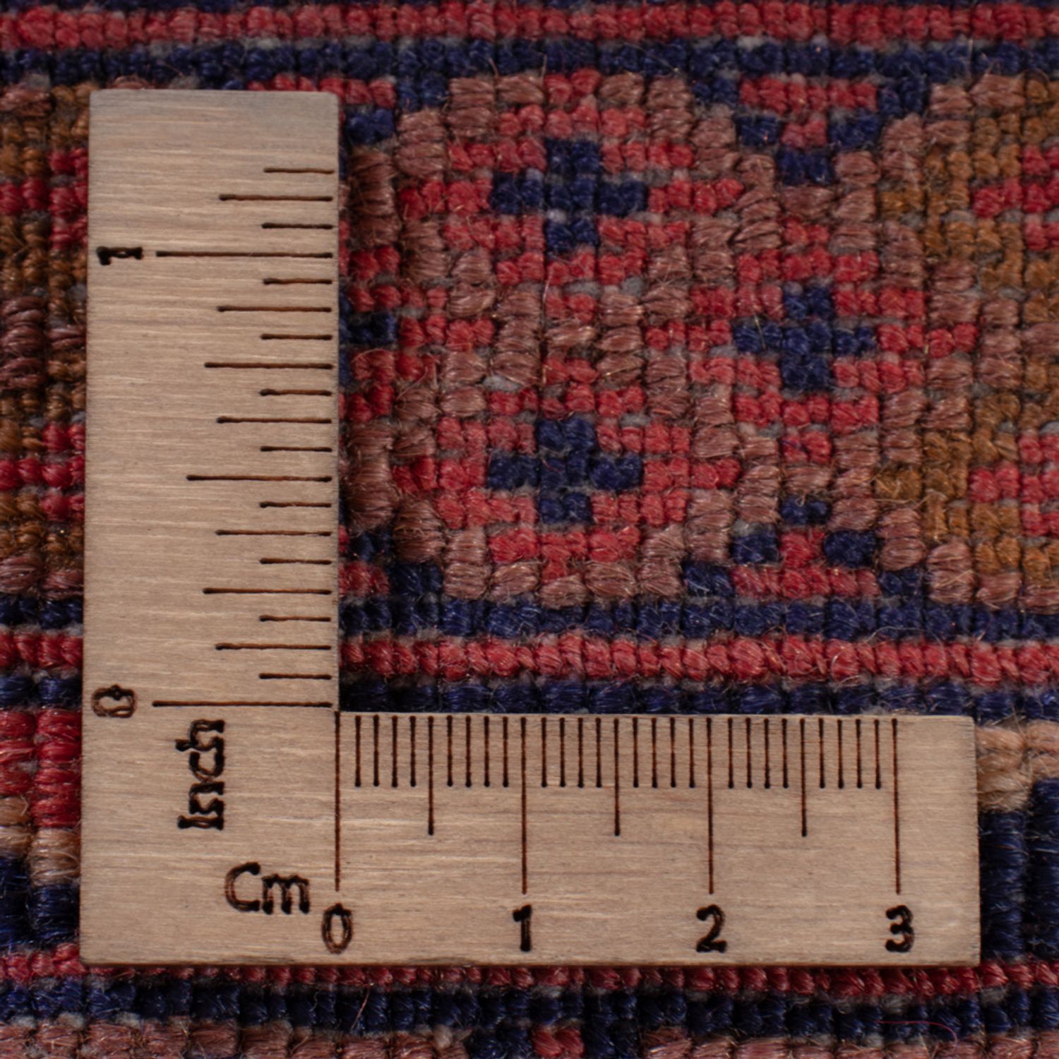 Kelimteppe - Orientalsk - 193 x 155 cm - mørk rød