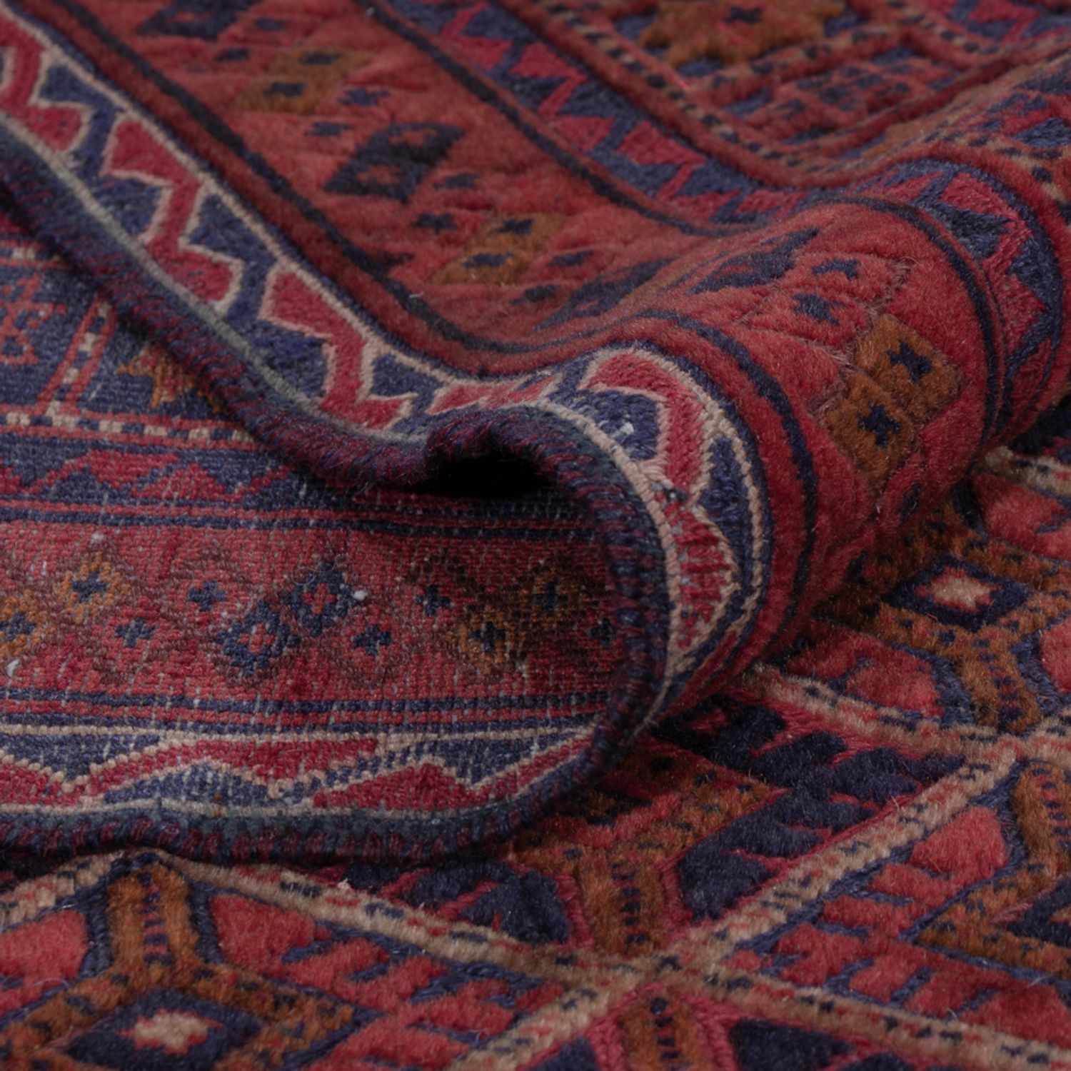 Kelimteppe - Orientalsk - 179 x 151 cm - mørk rød