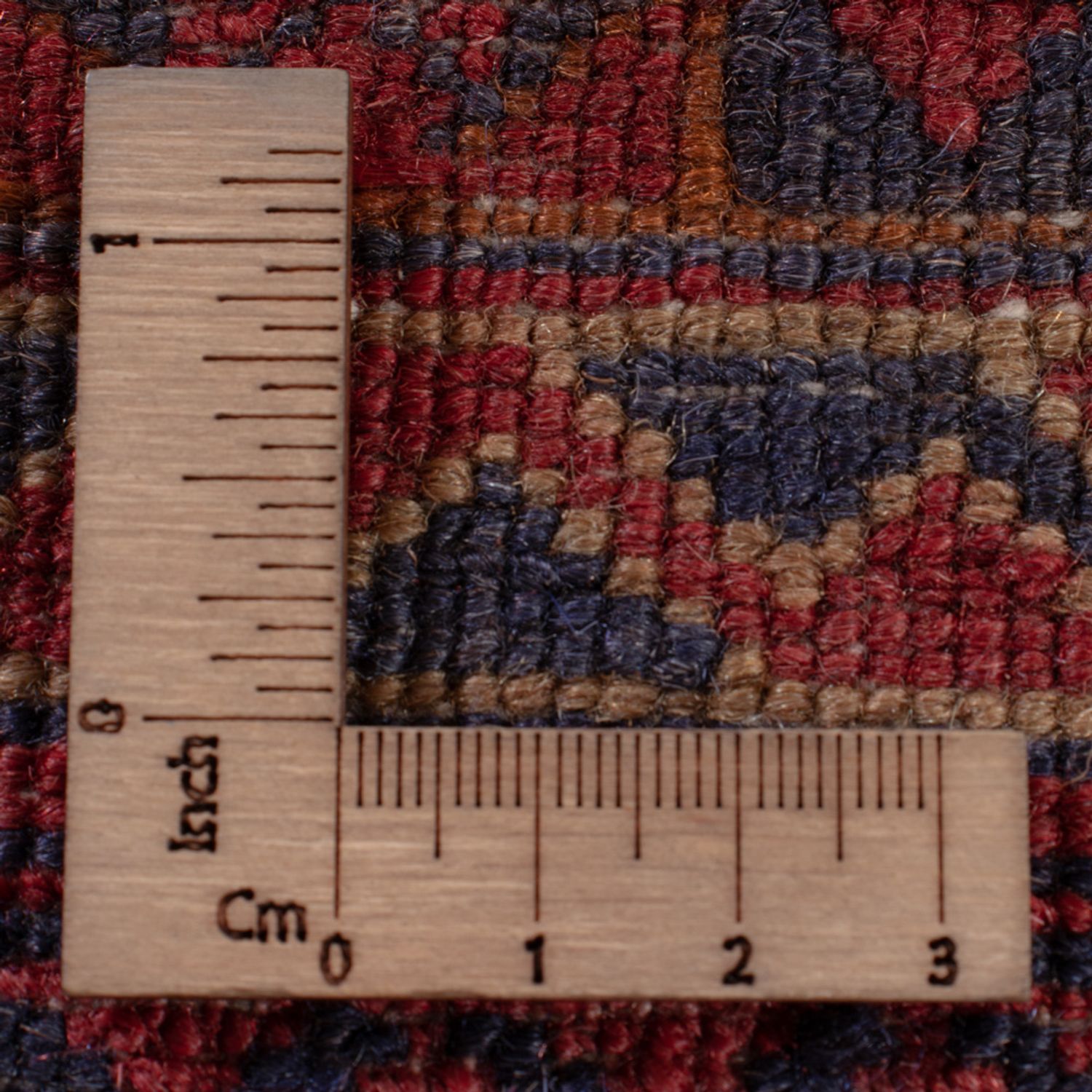 Kelimteppe - Orientalsk - 197 x 164 cm - mørk rød