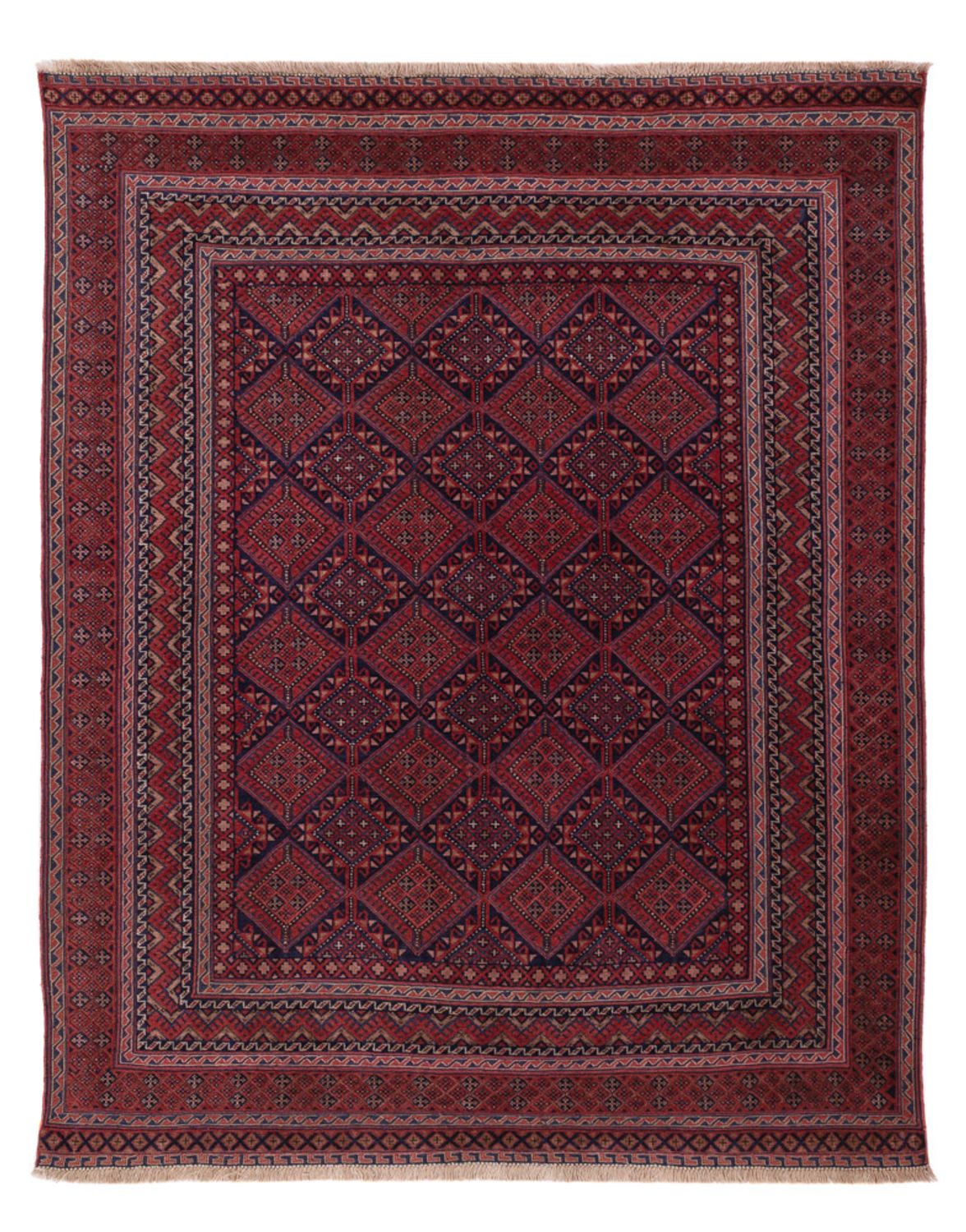 Kelim Rug - Oriental - 192 x 148 cm - dark red