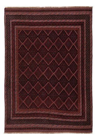 Kelim Rug - Oriental - 203 x 140 cm - dark red