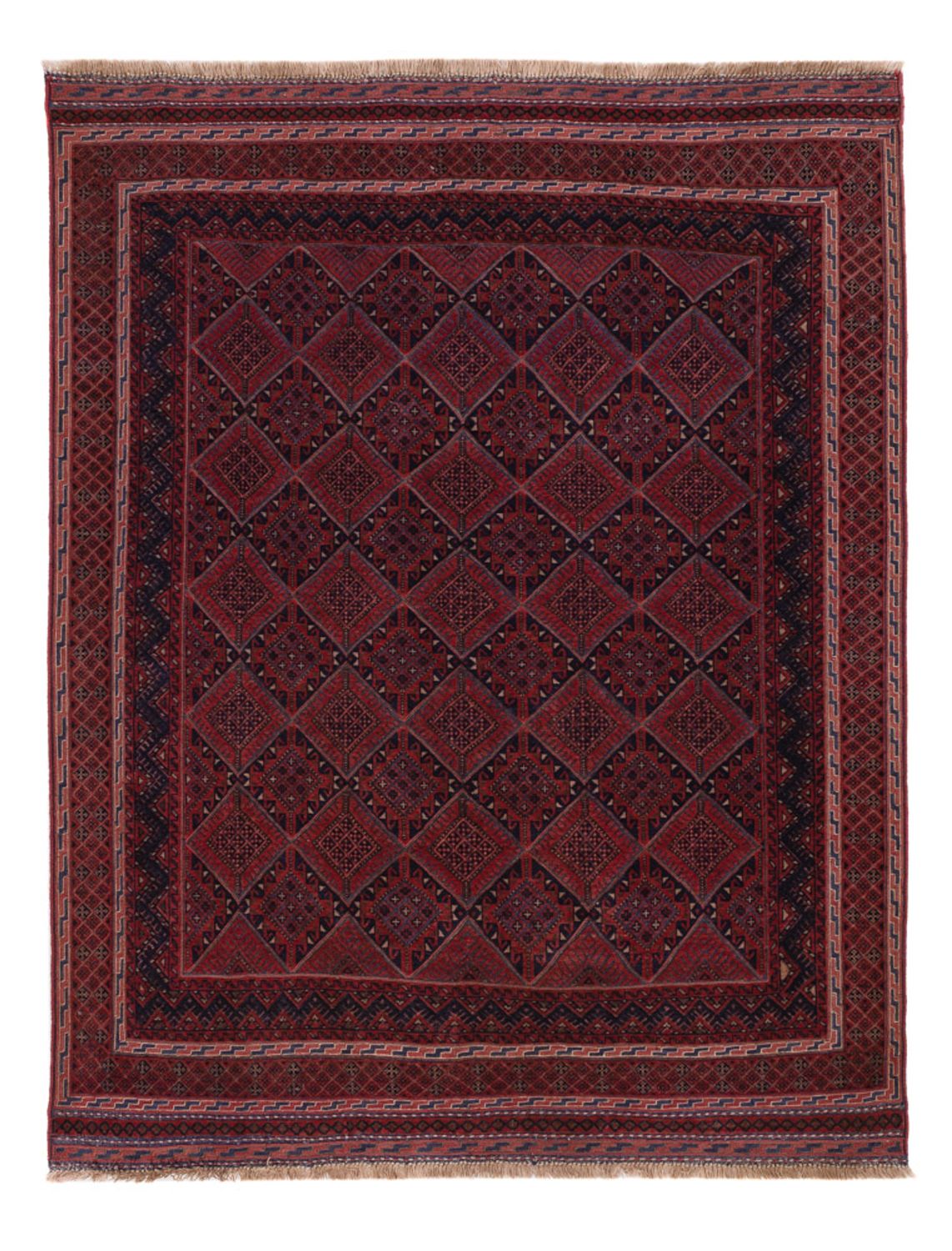Kelim Rug - Oriental - 182 x 137 cm - dark red