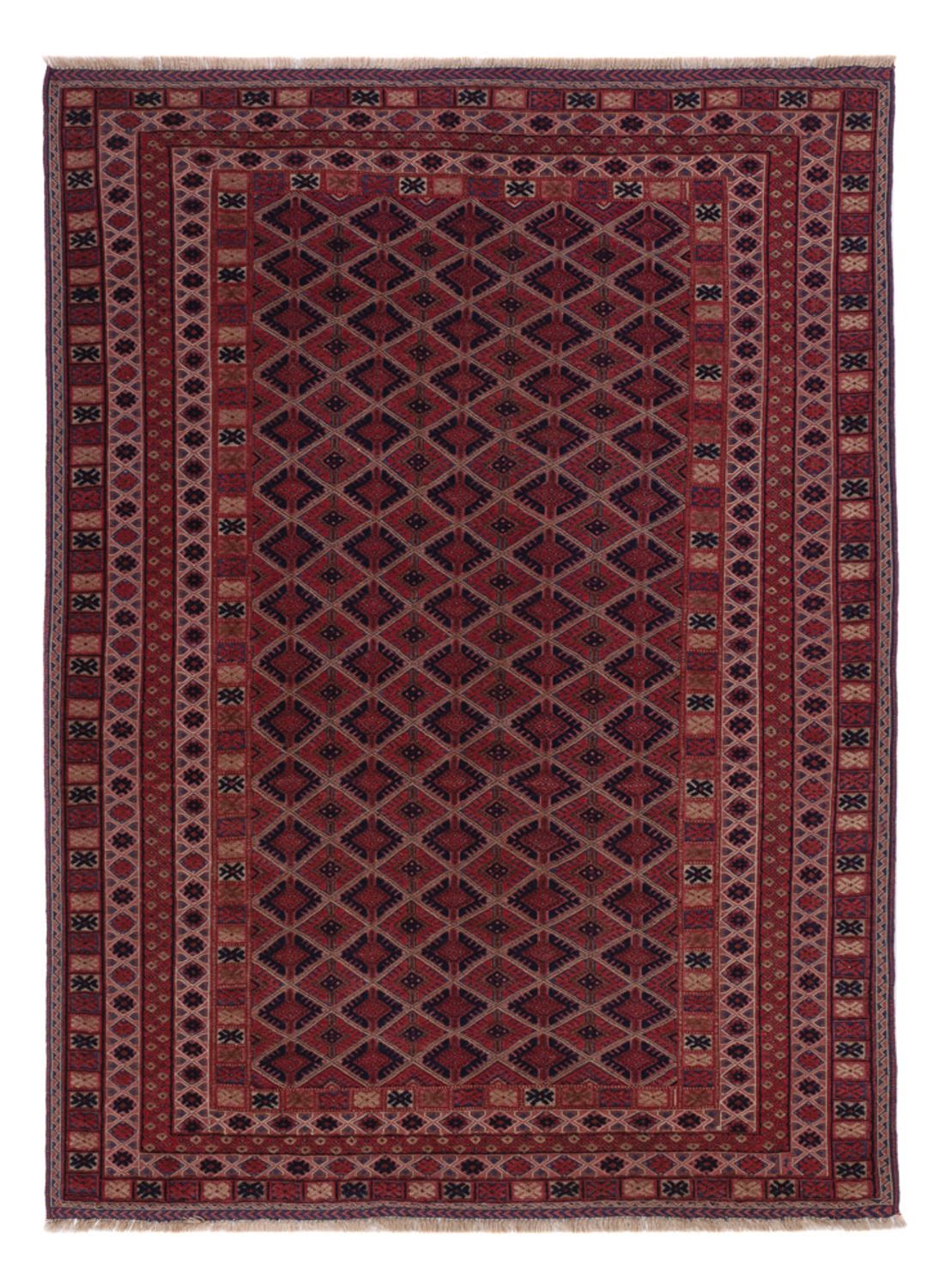 Kelim Rug - Oriental - 209 x 151 cm - dark red