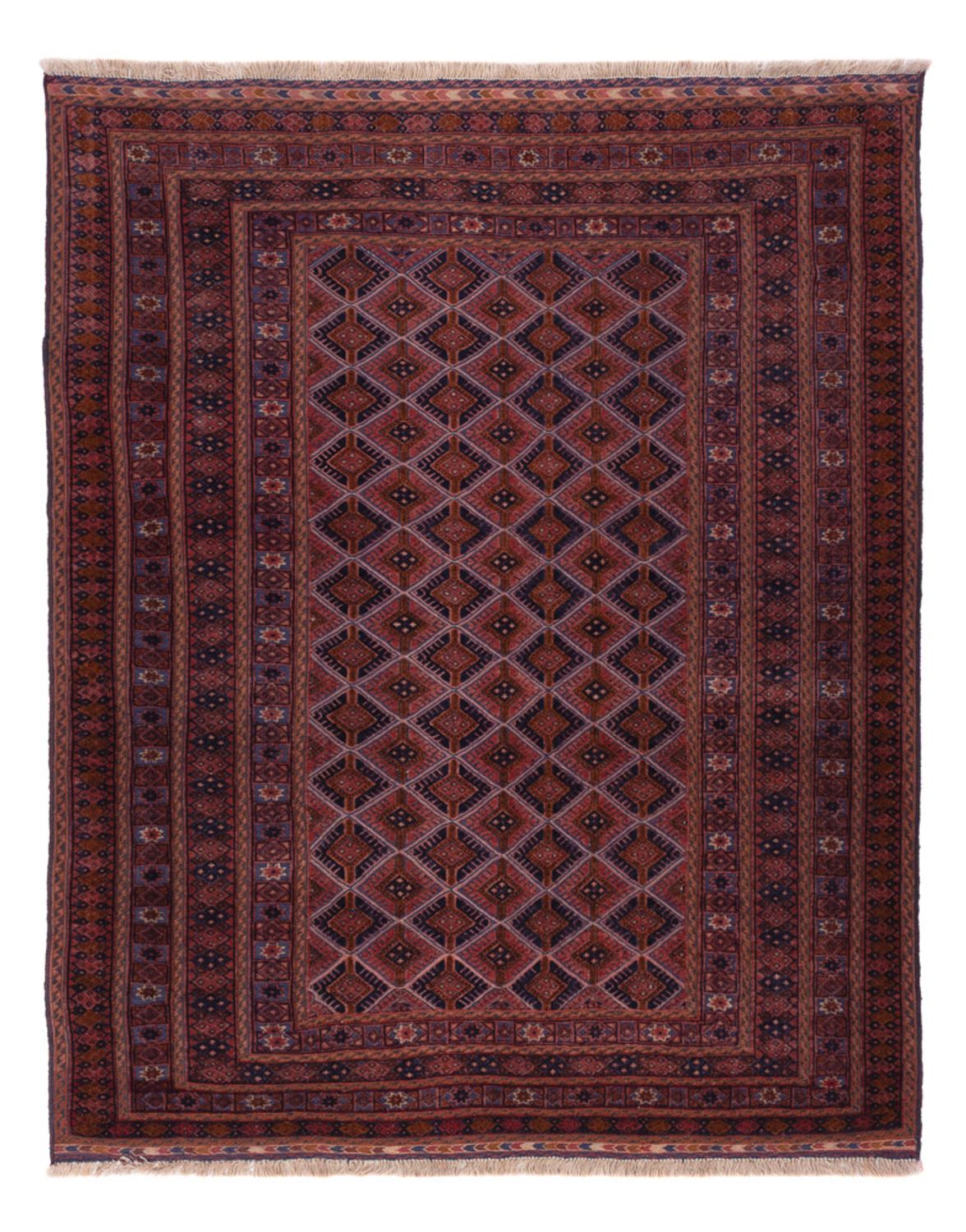 Kelim Rug - Oriental - 198 x 155 cm - dark red