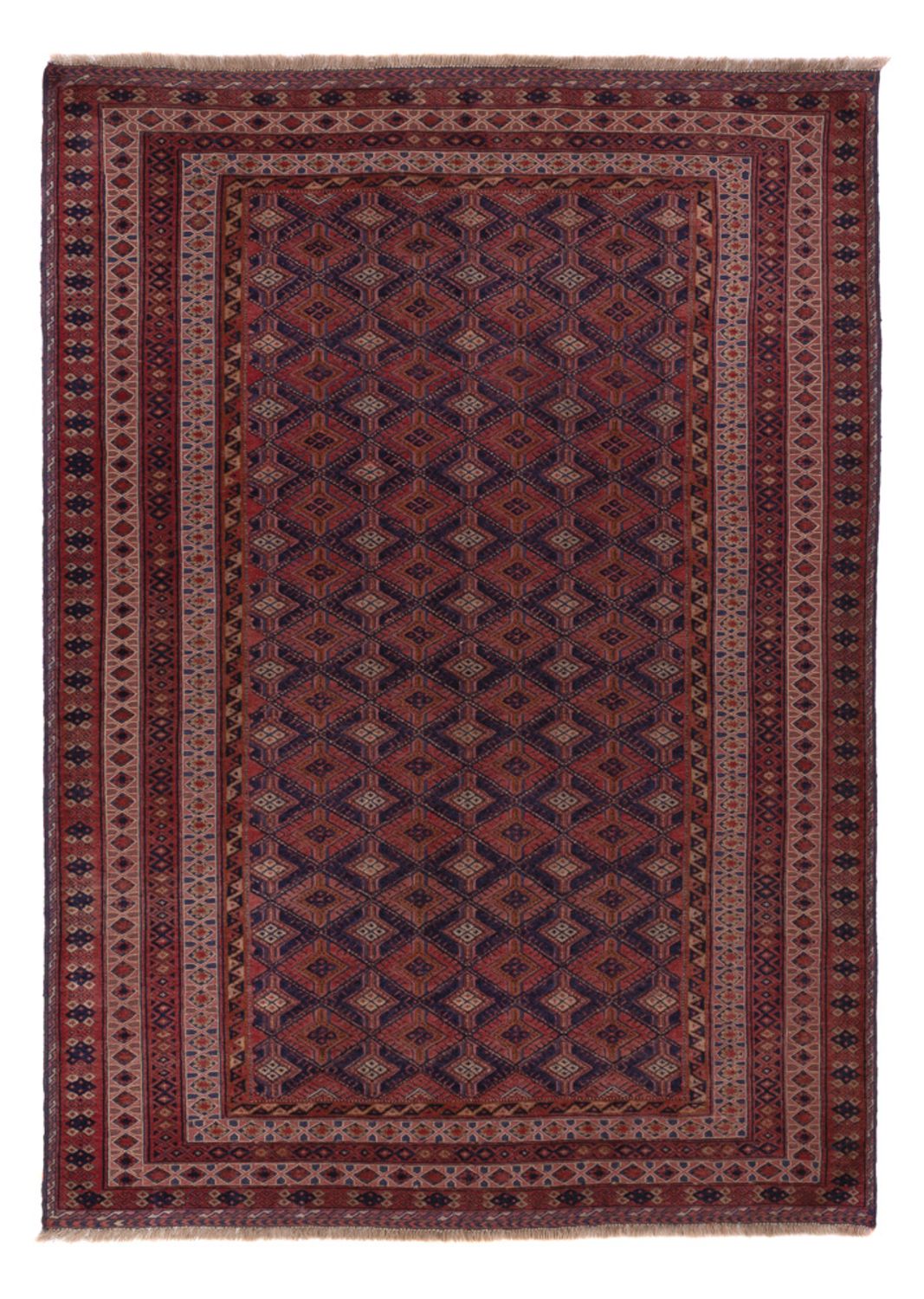 Kelim Rug - Oriental - 206 x 145 cm - dark red