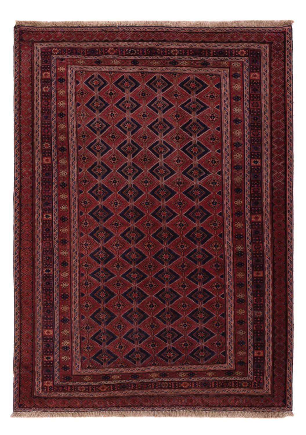 Kelim Rug - Oriental - 206 x 156 cm - dark red