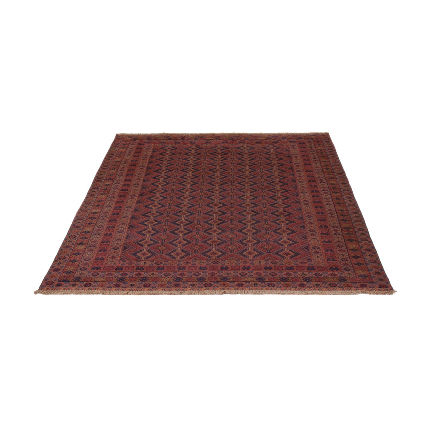 Kelim Rug - Oriental - 193 x 146 cm - dark red