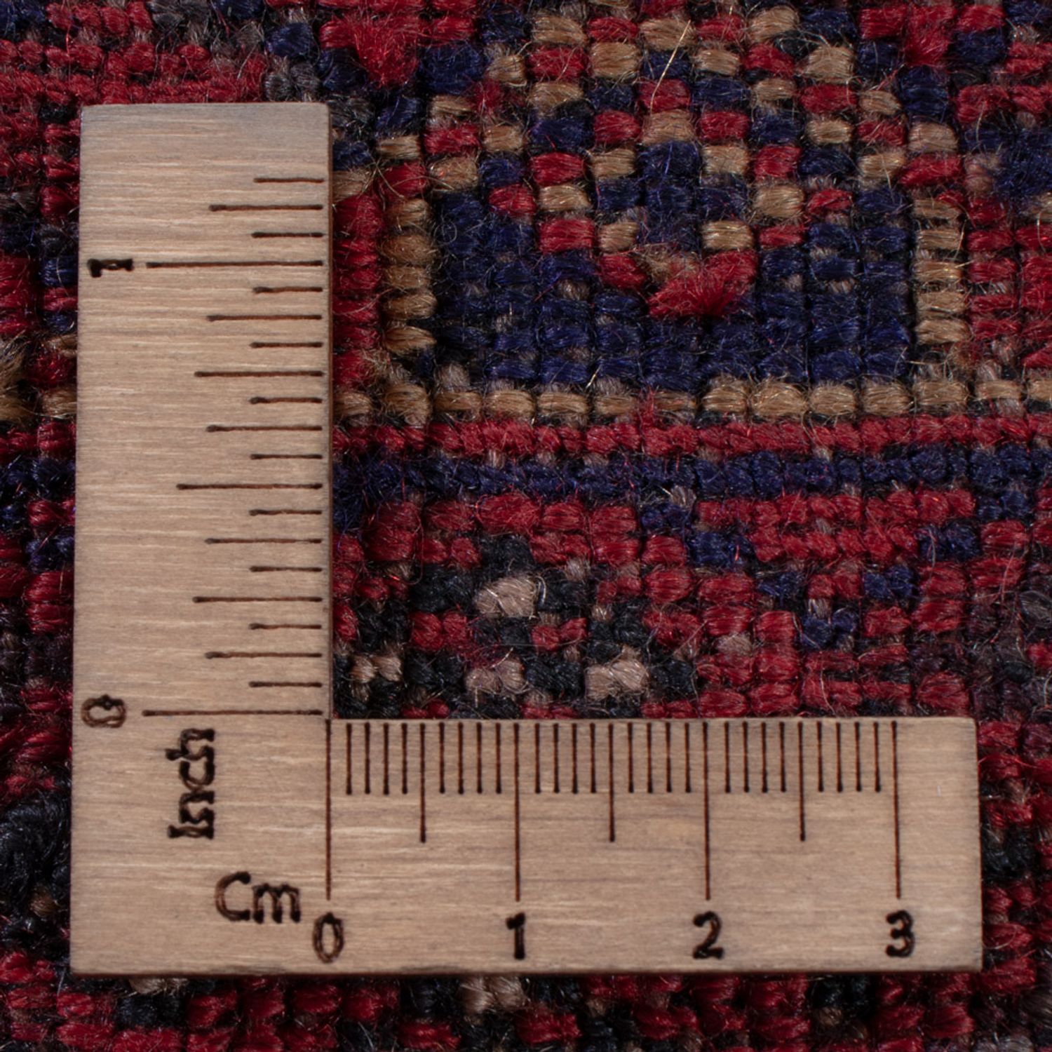 Kelimteppe - Orientalsk - 198 x 156 cm - mørk rød