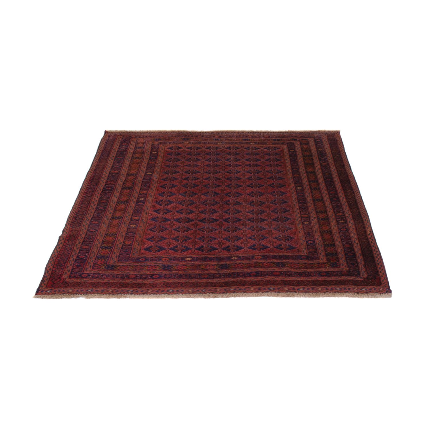 Kelim Rug - Oriental - 195 x 160 cm - dark red