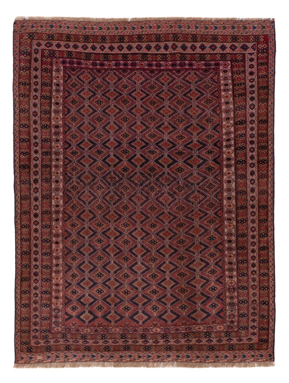 Kelim Rug - Oriental - 192 x 150 cm - dark red