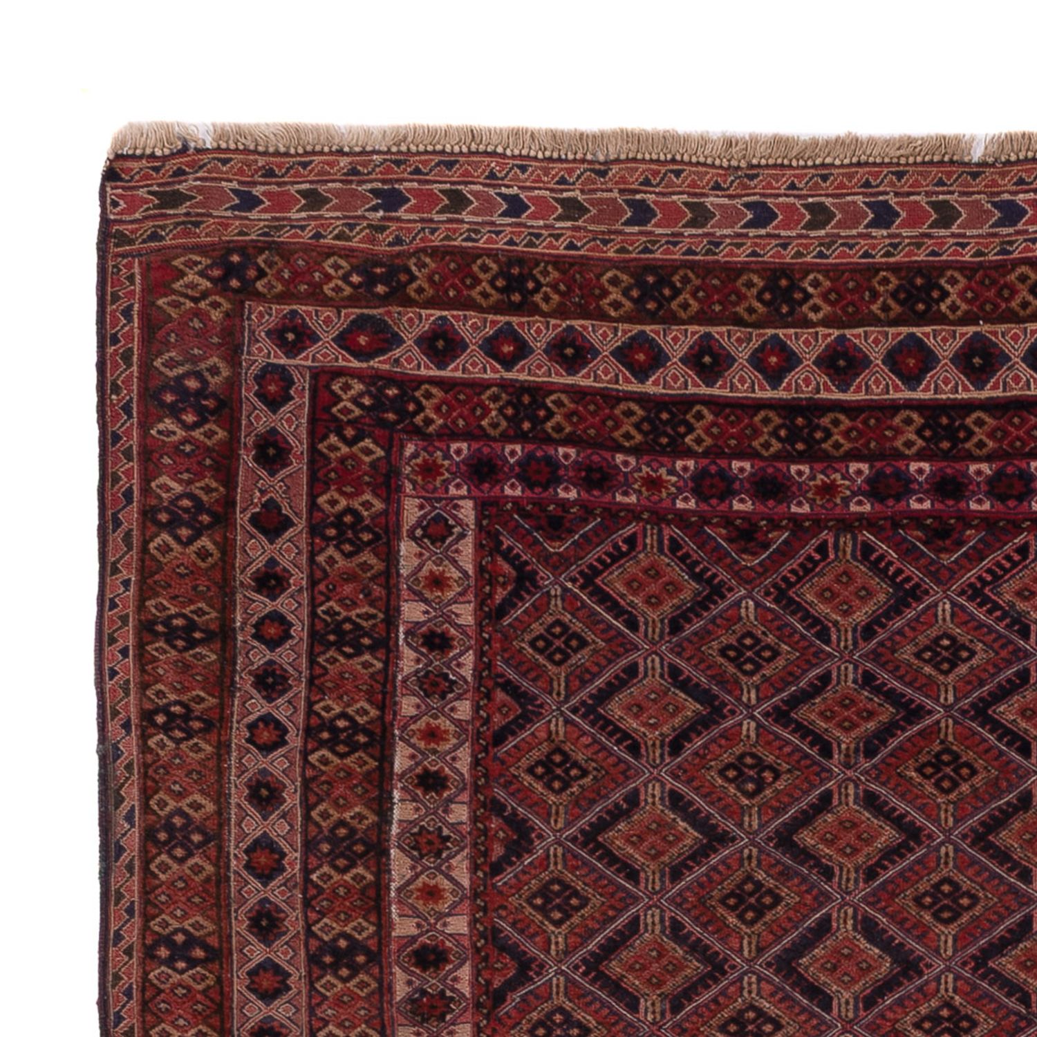 Kelim Rug - Oriental - 192 x 150 cm - dark red