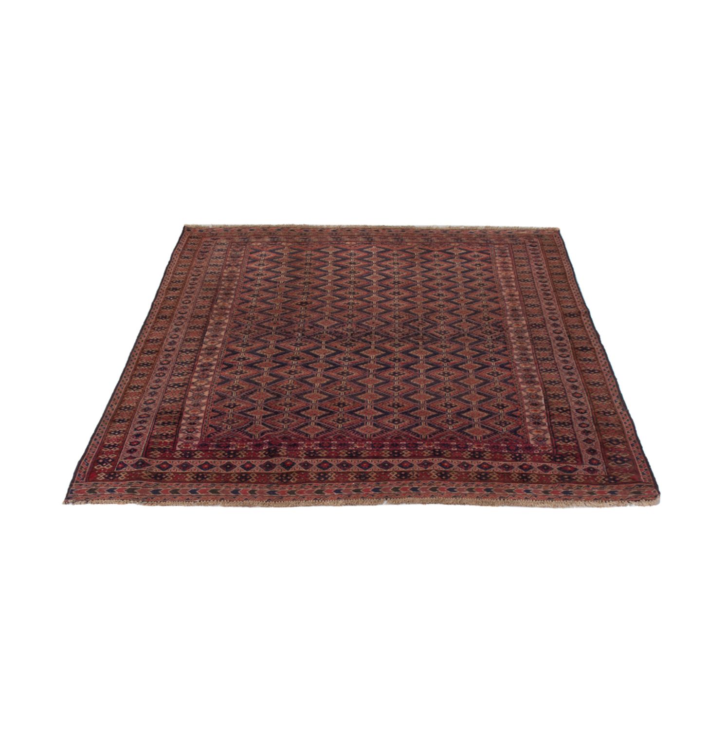 Kelim Rug - Oriental - 192 x 150 cm - dark red