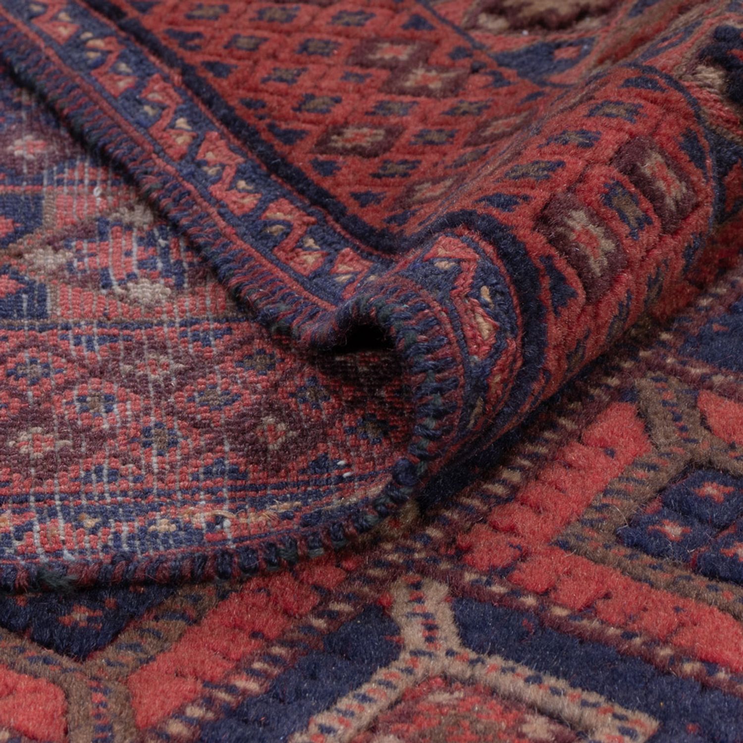 Kelimteppe - Orientalsk - 193 x 145 cm - mørk rød