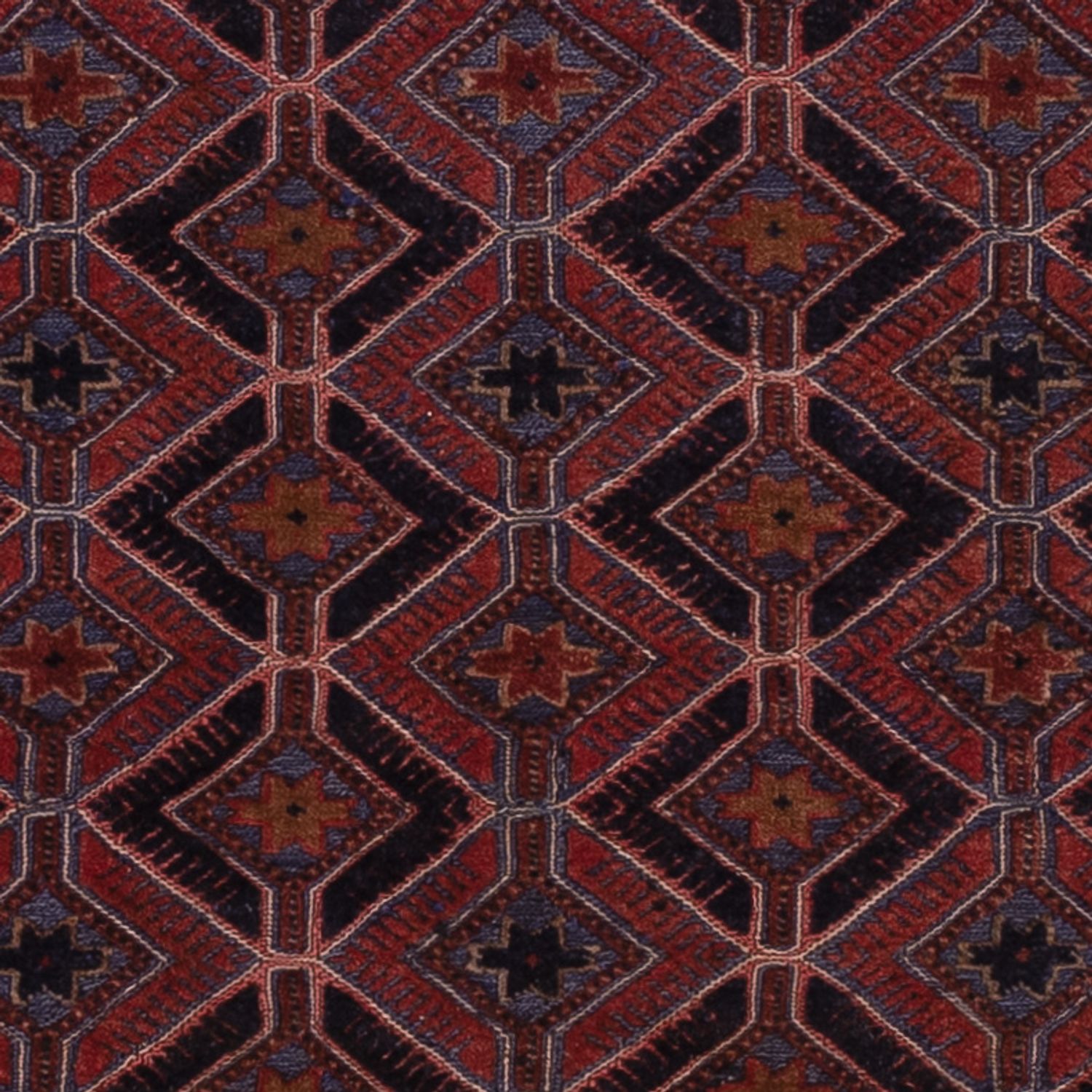 Kelimteppe - Orientalsk square  - 170 x 159 cm - mørk rød